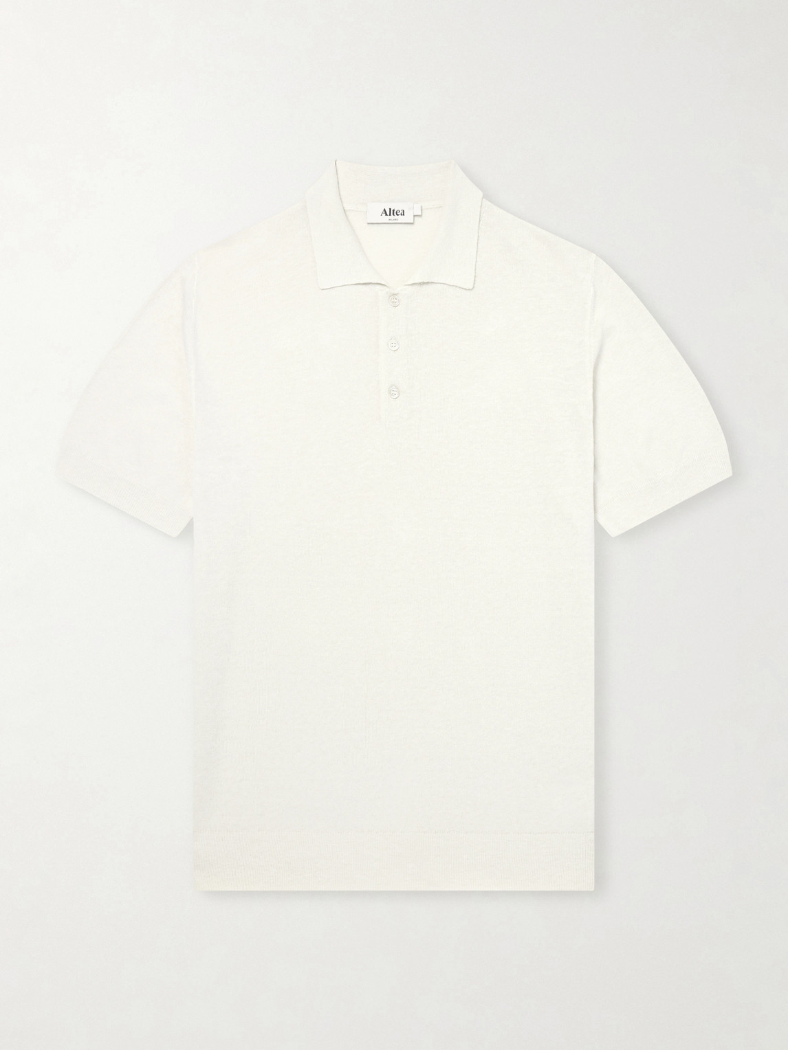 Altea inen and Cotton-Blend Polo Shirt - Men