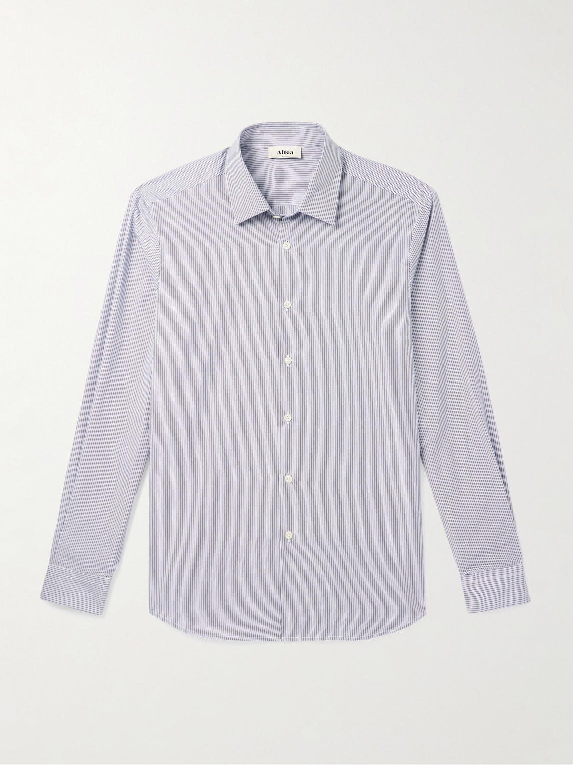 Altea Scott Striped Cotton-Poplin Shirten