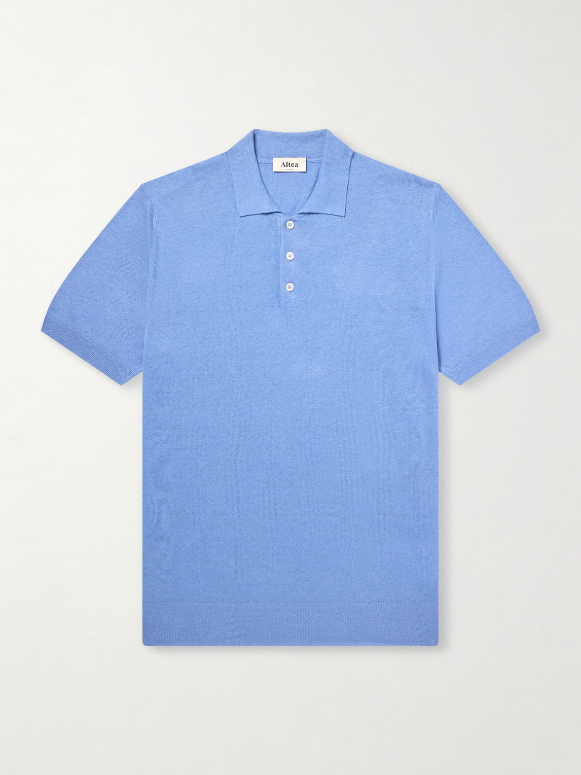 Altea Linen and Cotton-Blend Polo Shirt - Men