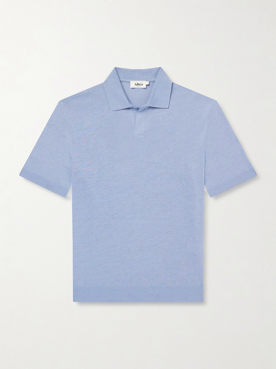 Altea Pierre Lyocell and Cotton-Blend Polo Shirten