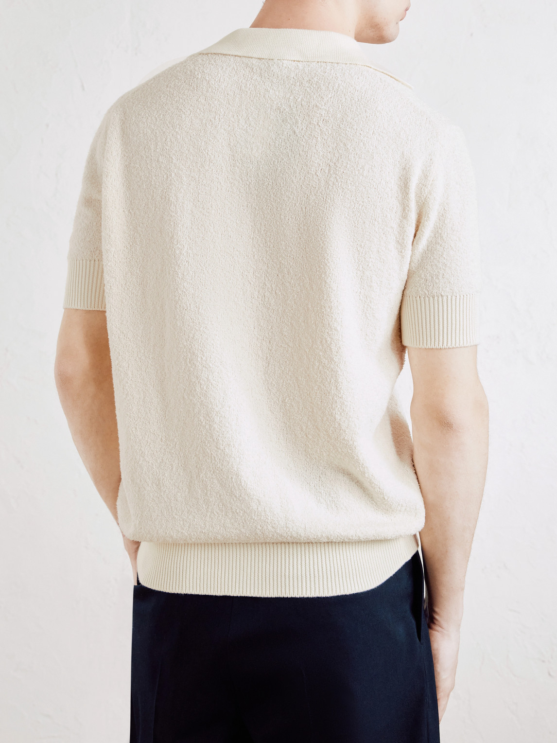  Altea - Cotton-blend Terry Shirt - Men - Neutrals - M 