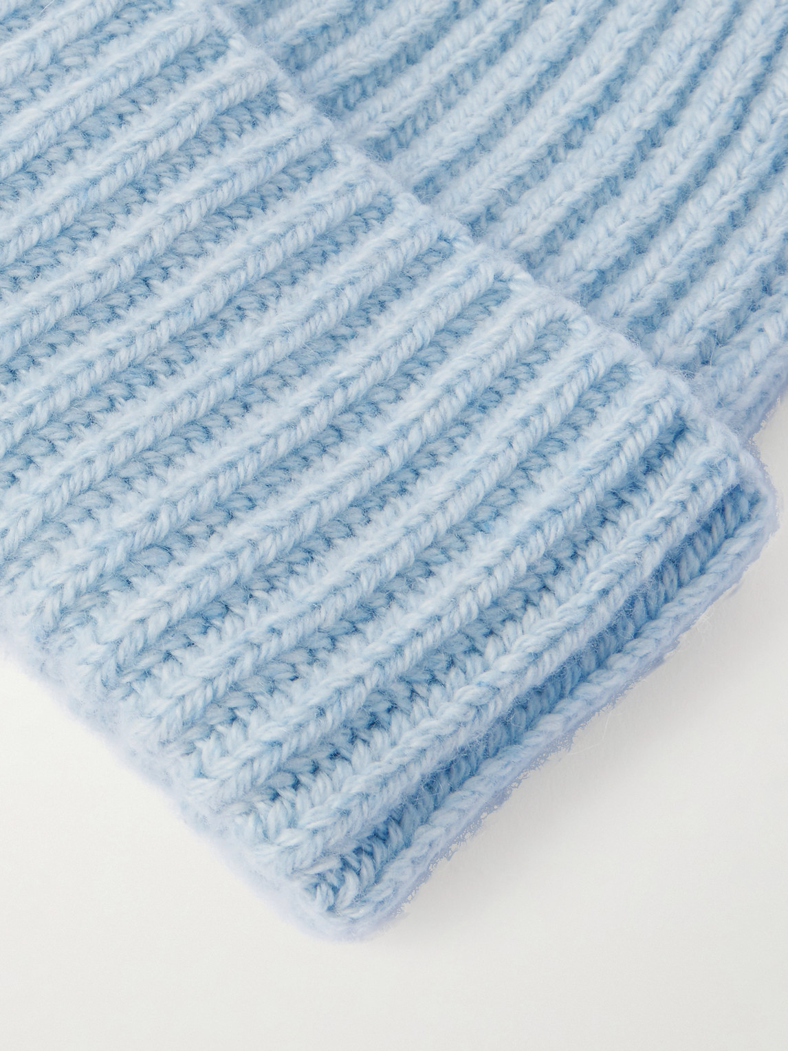 Umit Benan Murray Ribbed Cashmere Beanie In Blue