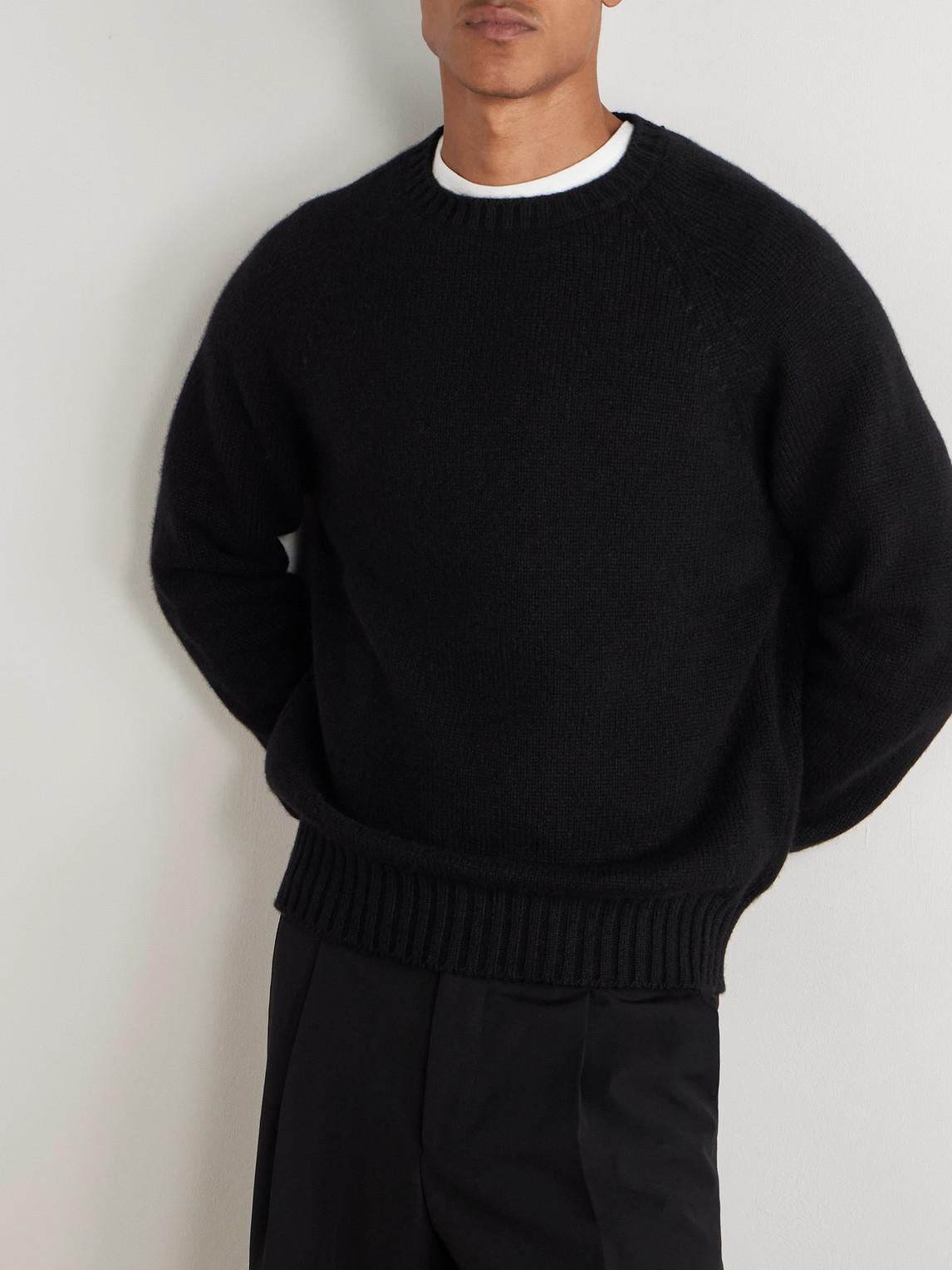 Umit Benan Milano Cashmere Sweater In Black