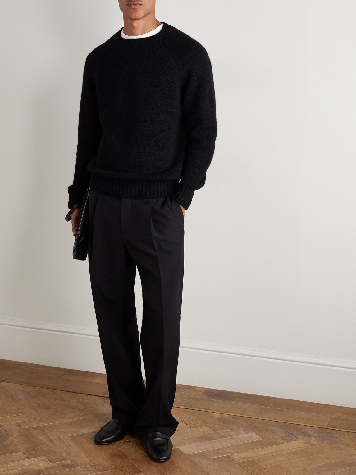 Umit Benan Milano Cashmere Sweater In Black