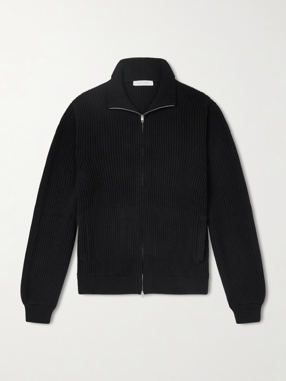 UMIT BENAN Matt Ribbed Cashmere Zip-Up Cardigan - Men