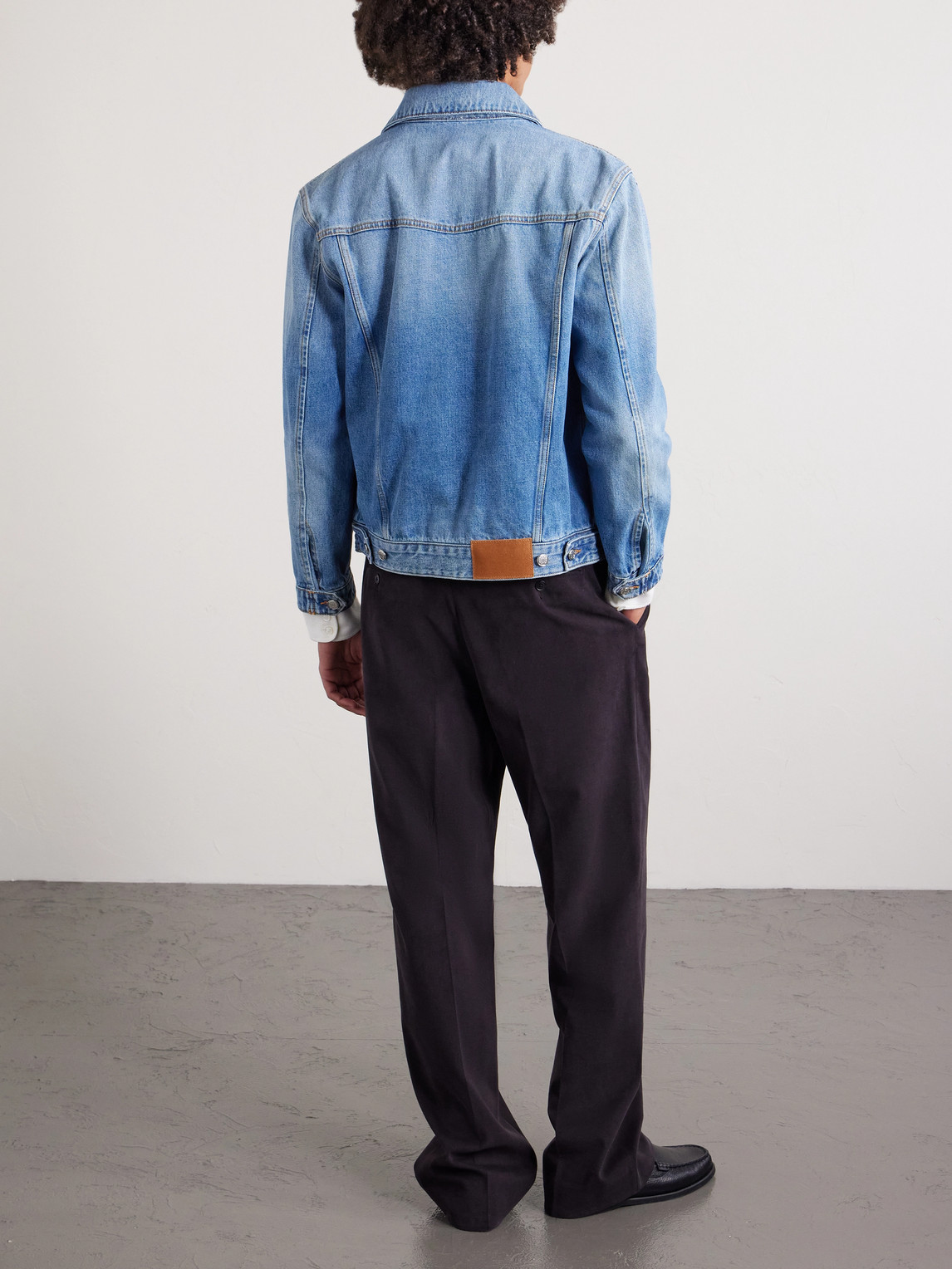 Umit Benan Kevin Faded Denim Jacket In Blue