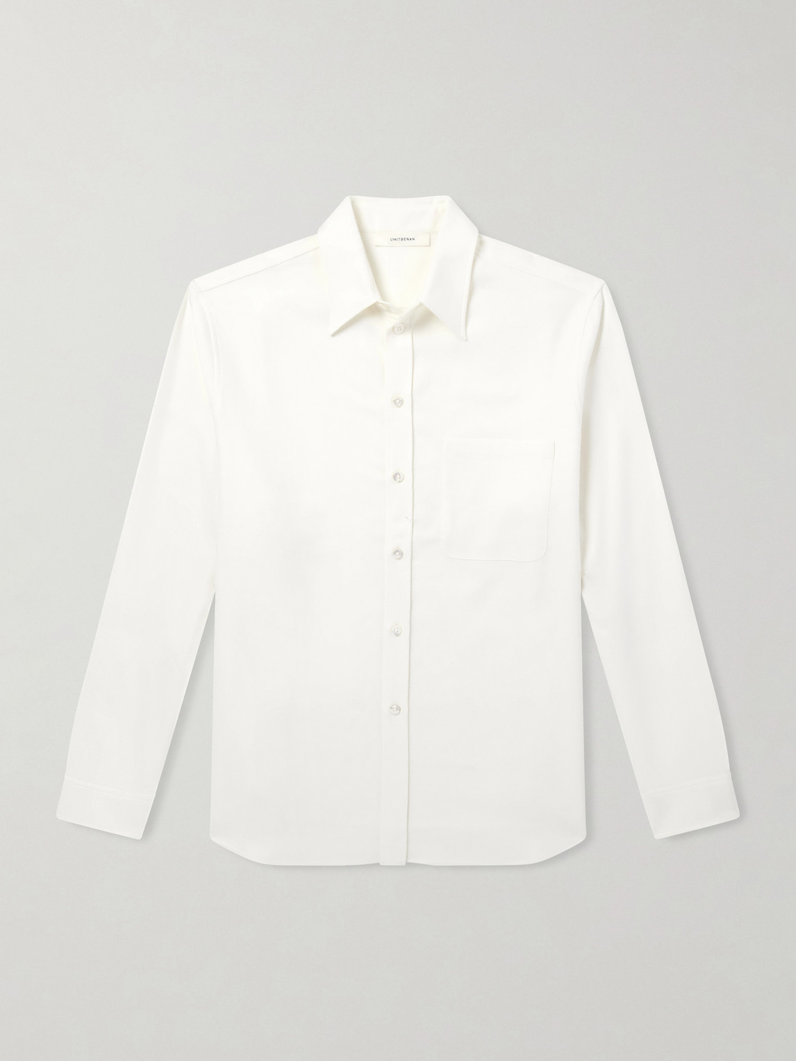 Umit Benan Giorgio Cotton-flannel Shirt In White