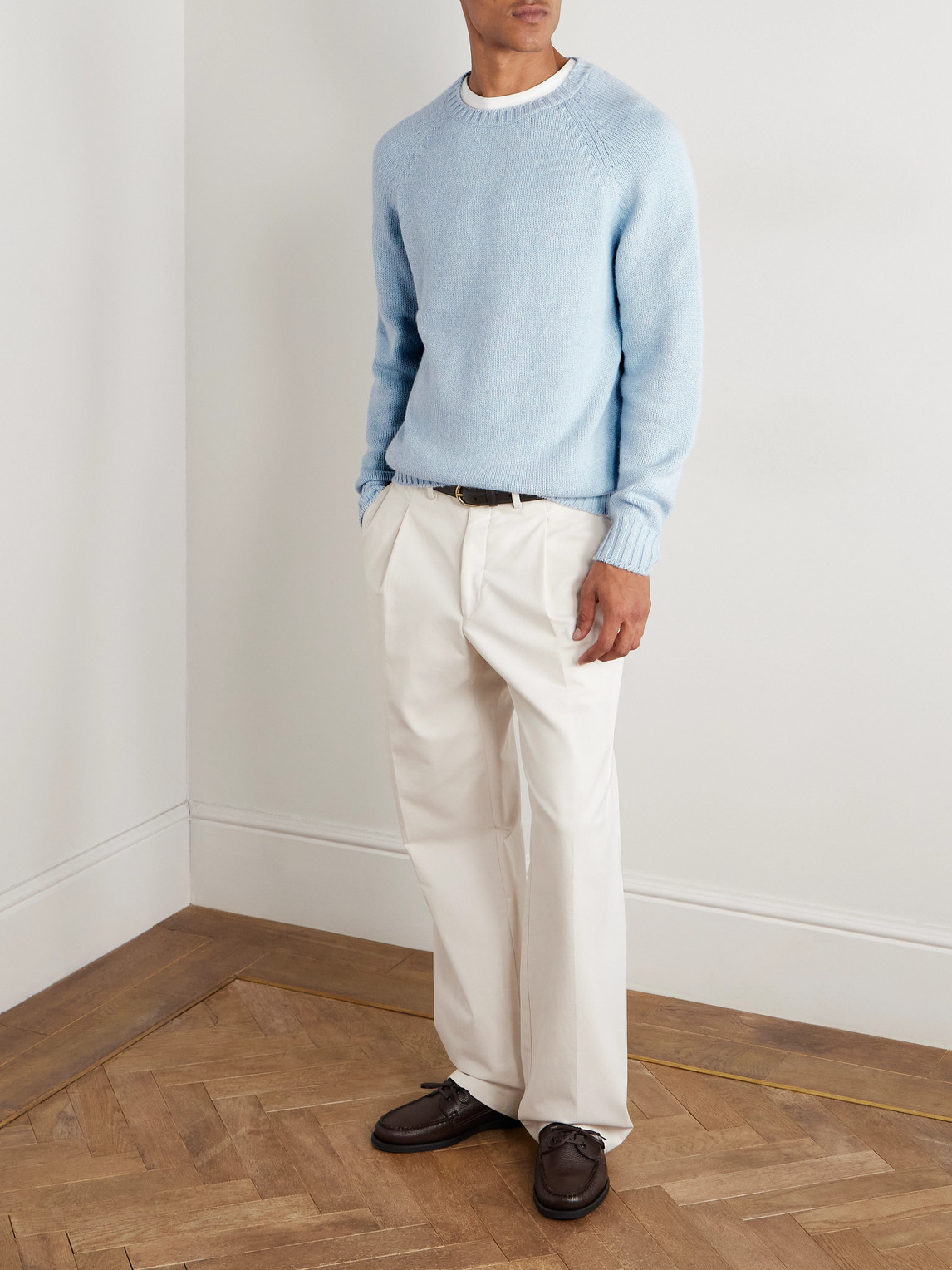 Umit Benan Milano Cashmere Sweater In Blue