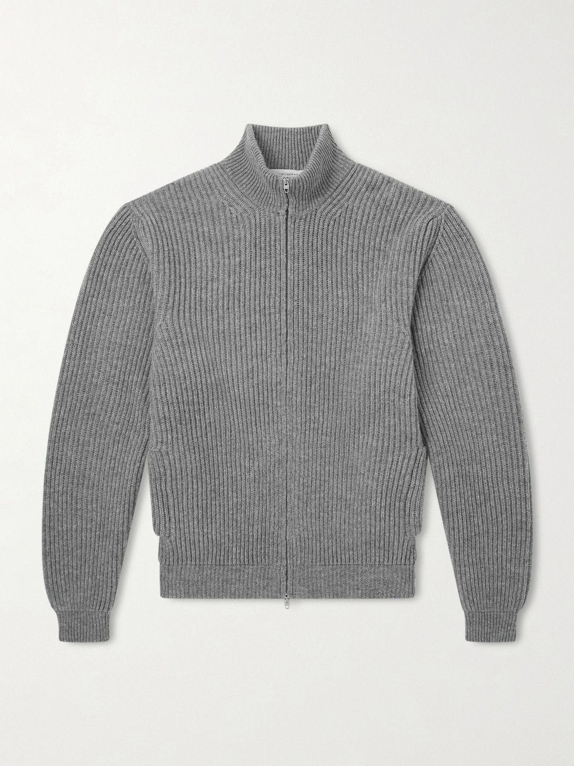 UMIT BENAN att Ribbed Cashmere Zip-Up Cardiganen