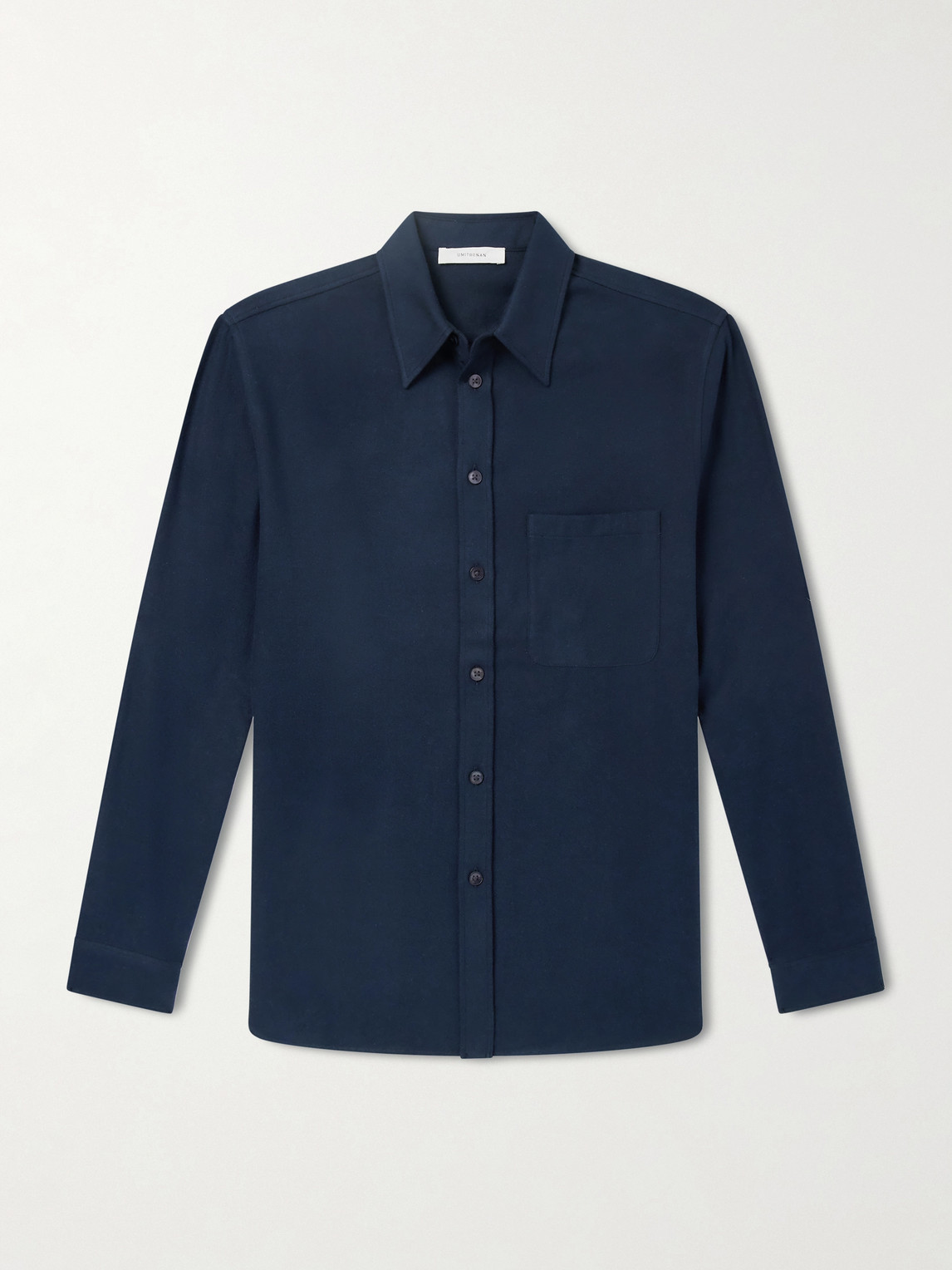 Umit Benan Giorgio Cotton-flannel Shirt In Blue