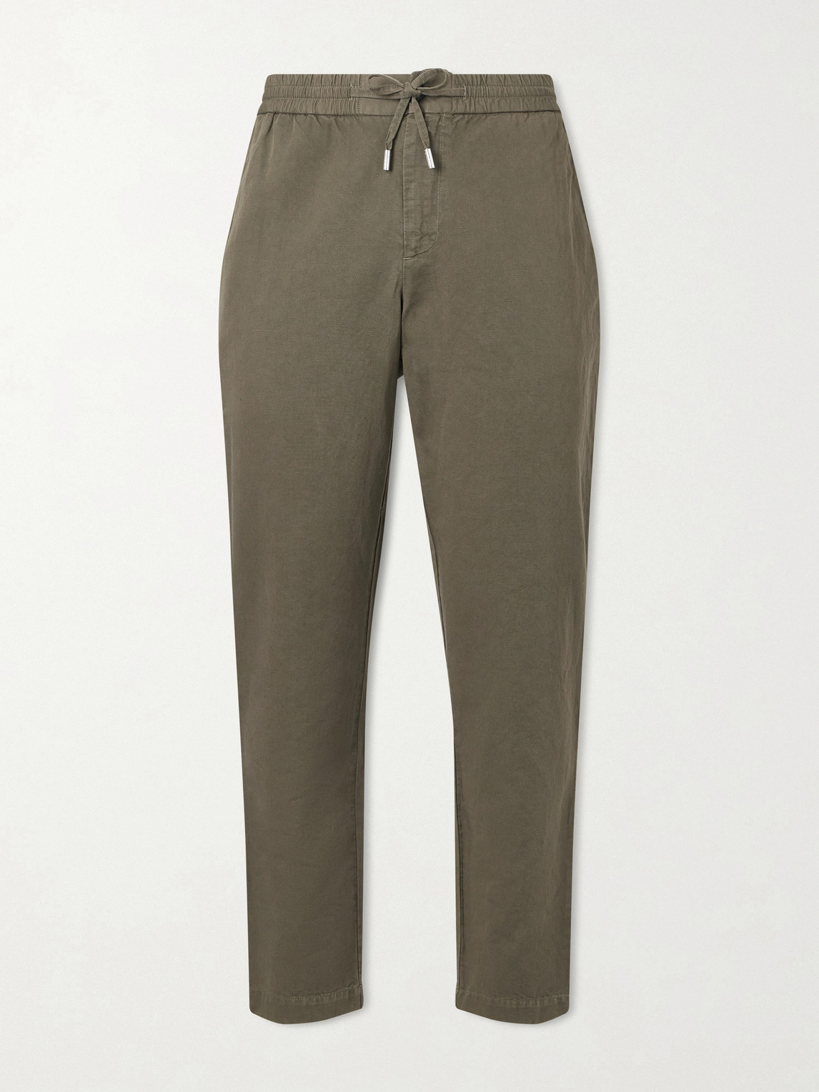MR P. Straight-Leg Cotton and Linen-Blend Twill Drawstring Trousers - Men