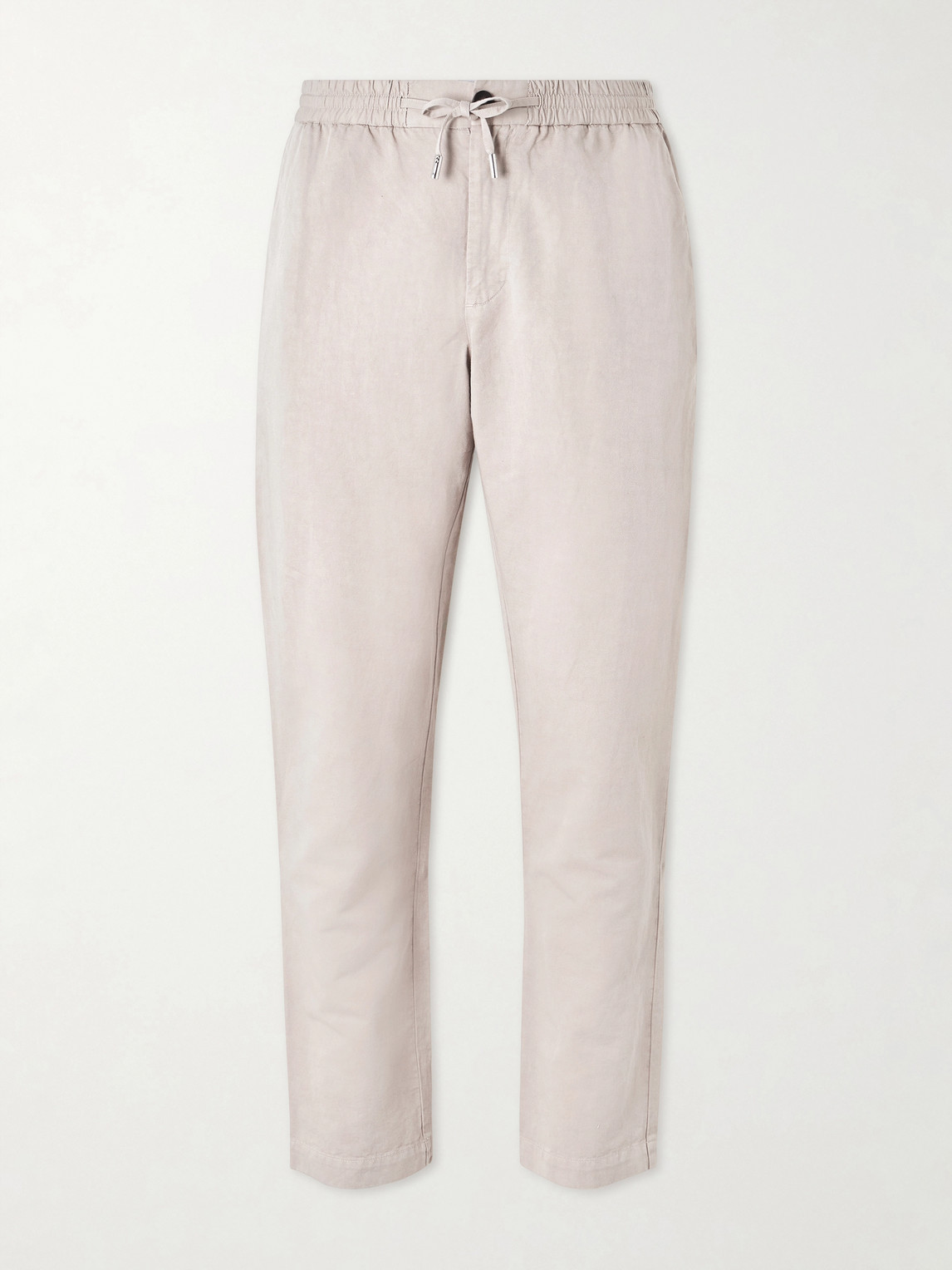 MR P. Straight-Leg Cotton and Linen-Blend Twill Drawstring Trousers - Men