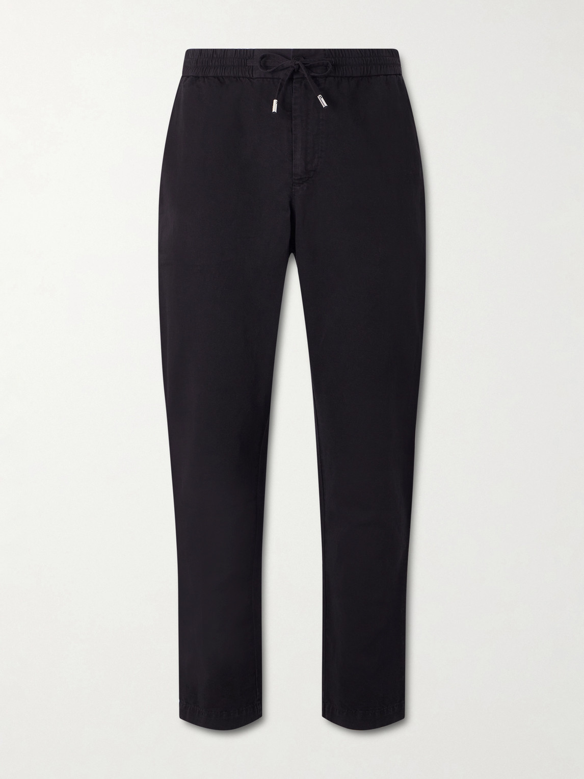 MR P. Straight-Leg Cotton and Linen-Blend Twill Drawstring Trousers - Men