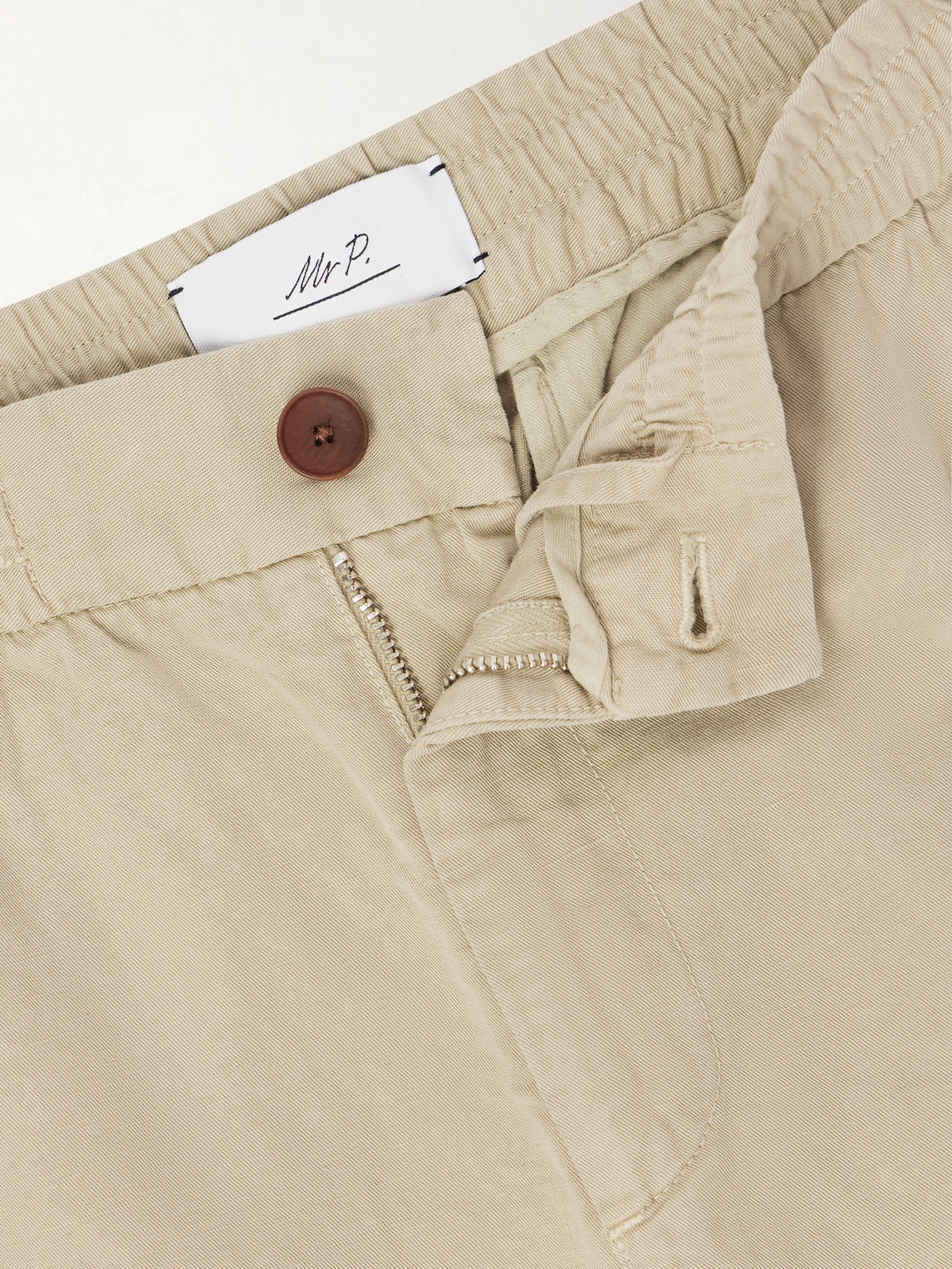 Mr P. - Tapered Cotton And Linen-Blend Trousers