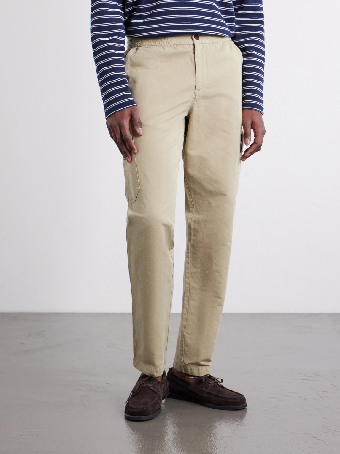 Mr P. - Tapered Cotton And Linen-Blend Trousers