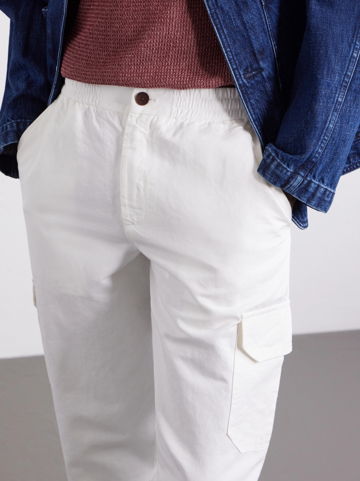 Mr P. - Tapered Cotton And Linen-Blend Trousers