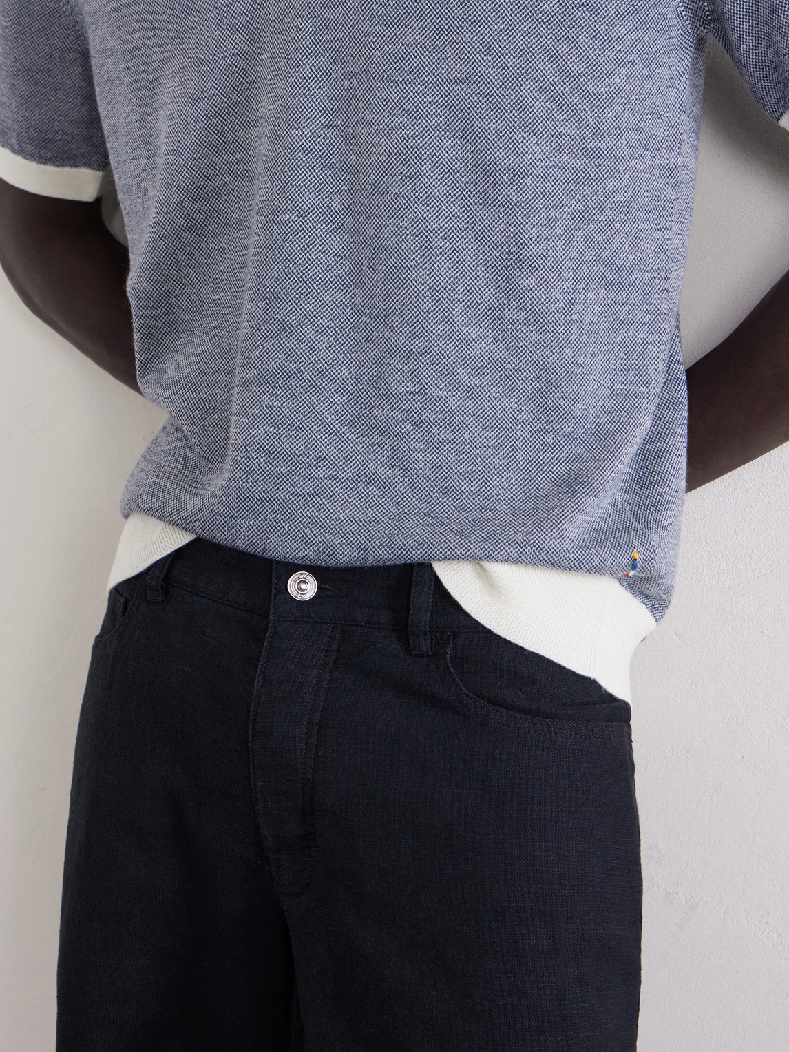 Mr P. - Edward Straight-Leg Linen And Cotton-Blend Trousers