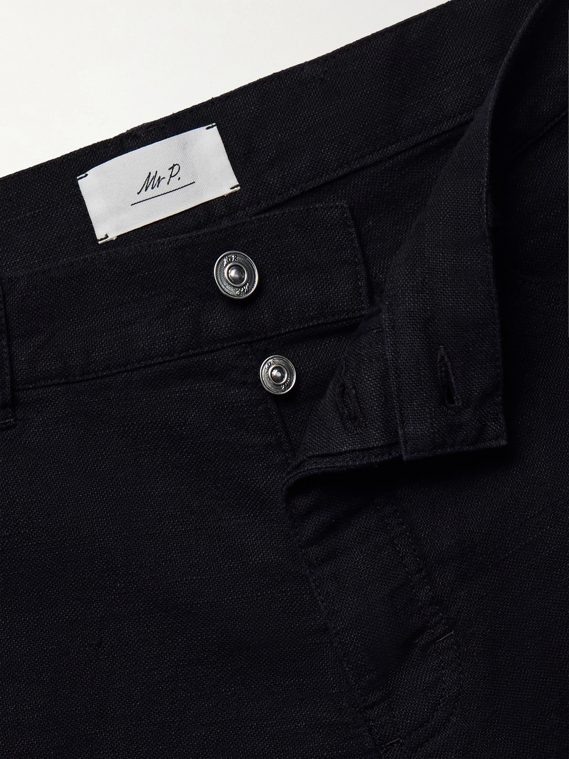 Mr P. - Edward Straight-Leg Linen And Cotton-Blend Trousers