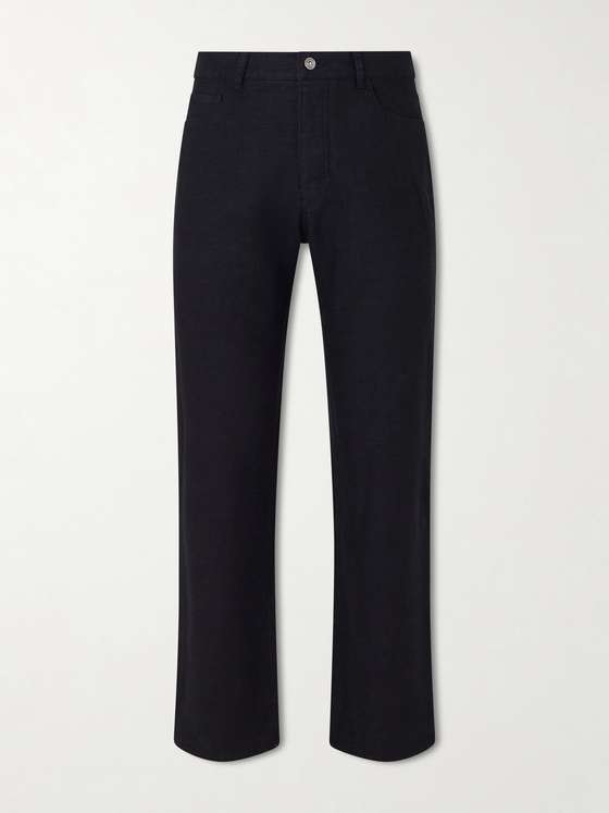 MRP Edward Straight-Leg Linen and Cotton-Blend Trousers