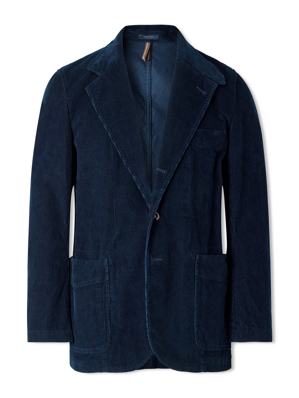 Drake's Cotton-corduroy Blazer In Blue