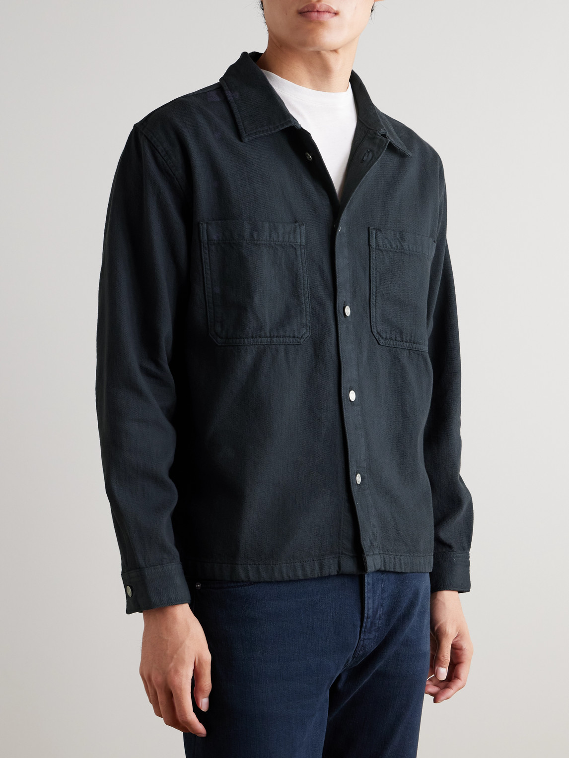  Frame - Cotton Shirt - Men - Blue - S 