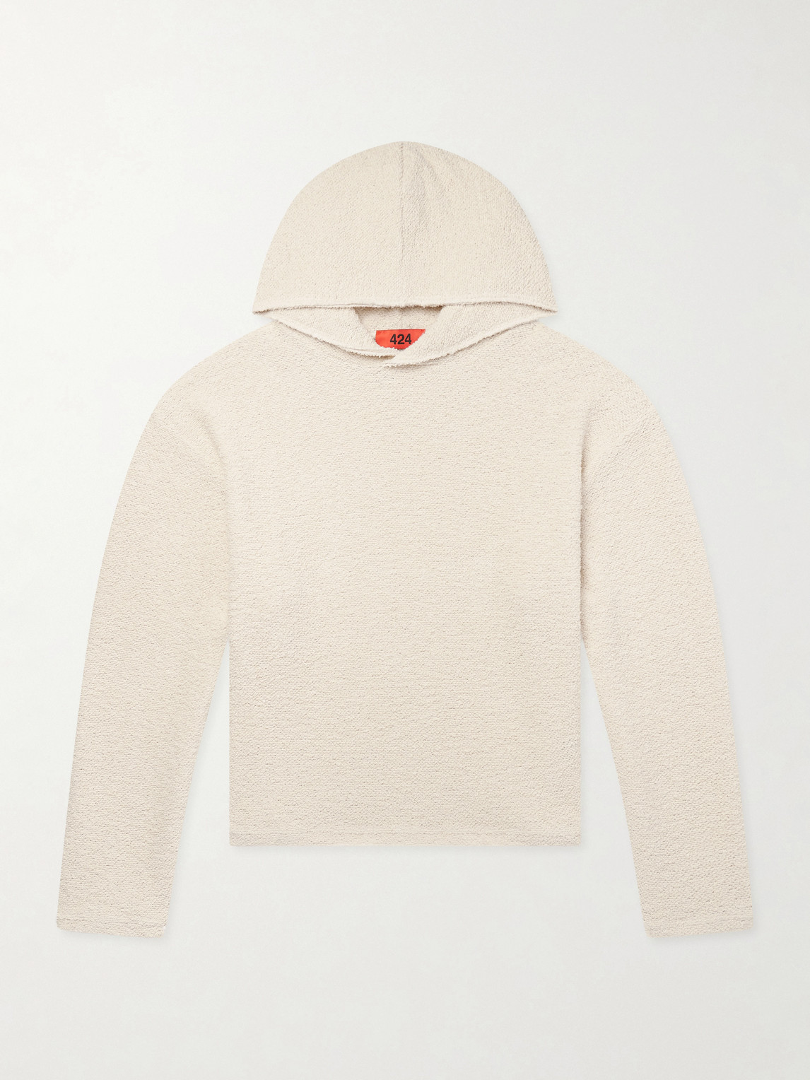 424 Cotton-blend Bouclé Hoodie In Neutral