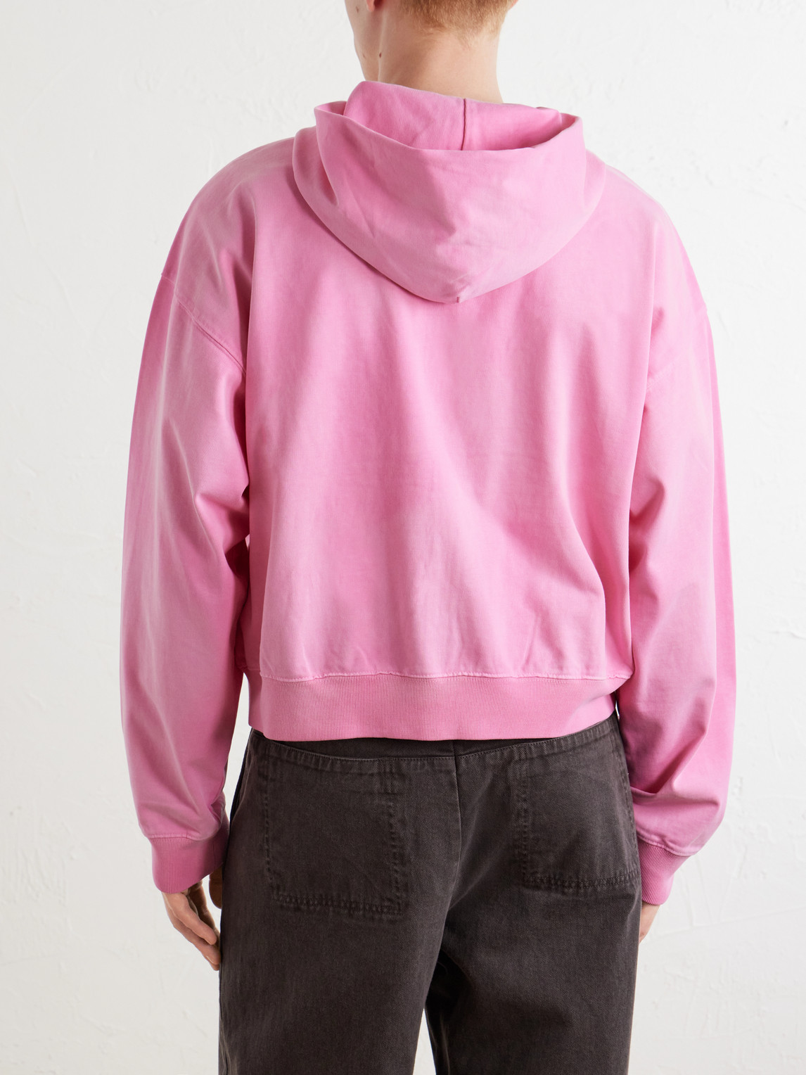424 Academy Logo-Appliquéd Cotton-Jersey Zip-Up Hoodie - Men | Thumbnail 4 424 Academy Logo-Appliquéd Cotton-Jersey Zip-Up Hoodie - Men | Thumbnail 4