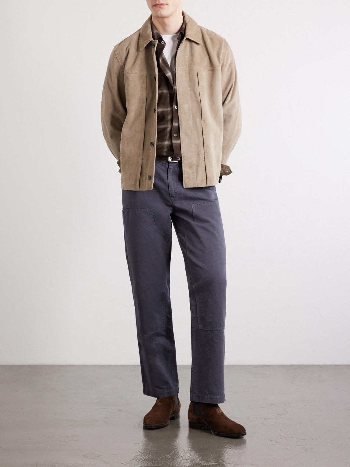 Mr P. - Straight-Leg Cotton And Linen-Blend Trousers