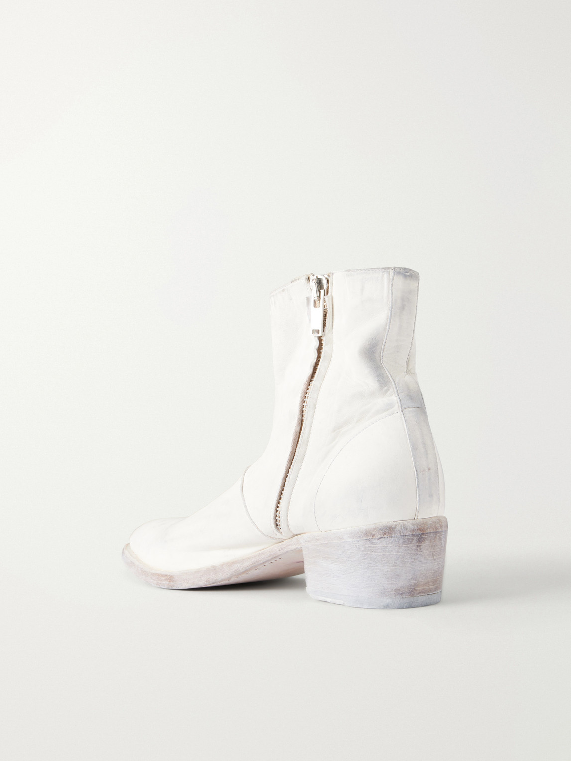 424 Leather Boots In White