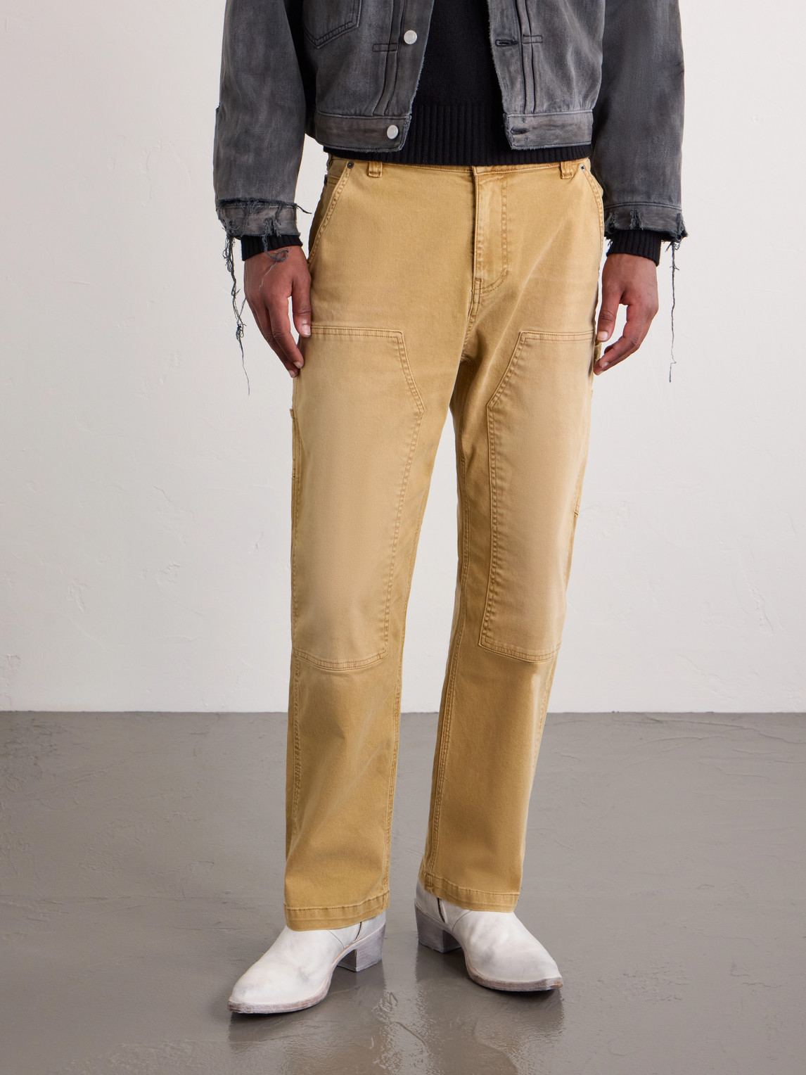 424 Leather Boots In White