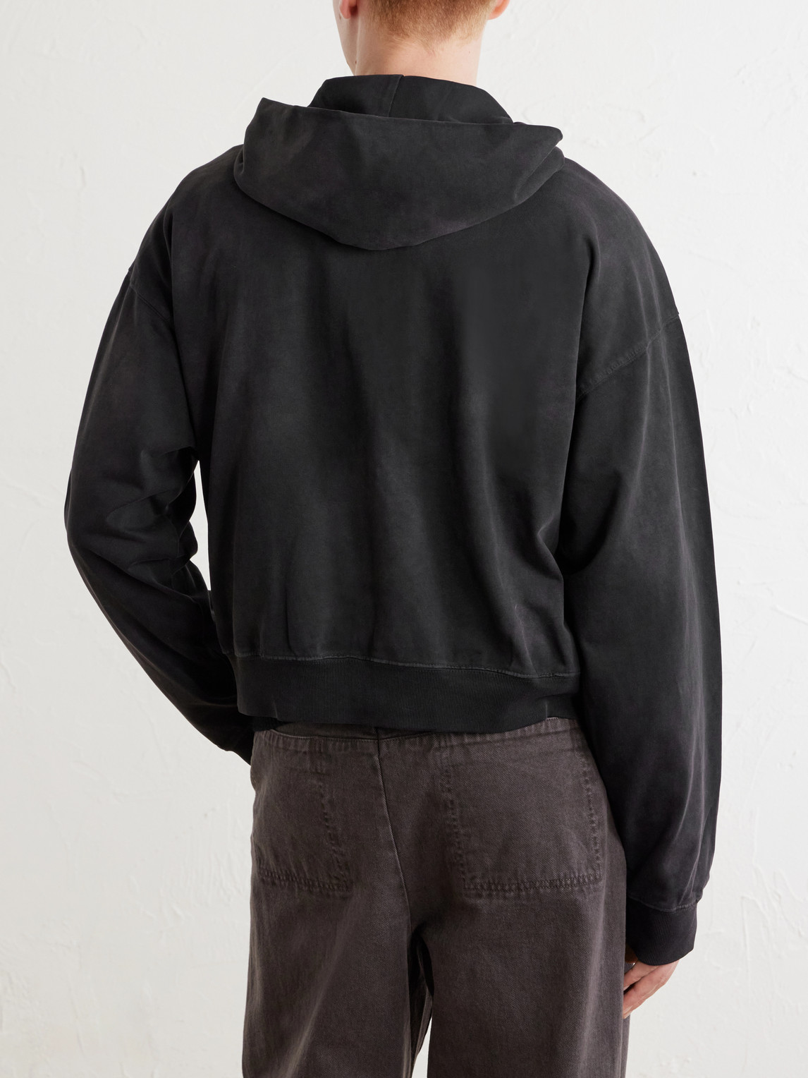 424 Academy Logo-Appliquéd Cotton-Jersey Zip-Up Hoodie - Men | Thumbnail 4 424 Academy Logo-Appliquéd Cotton-Jersey Zip-Up Hoodie - Men | Thumbnail 4