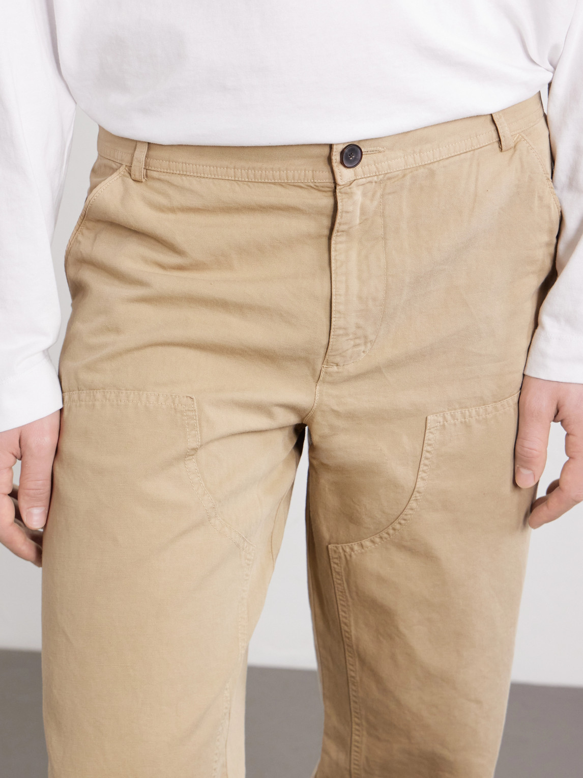 Mr P. - Straight-Leg Cotton And Linen-Blend Trousers