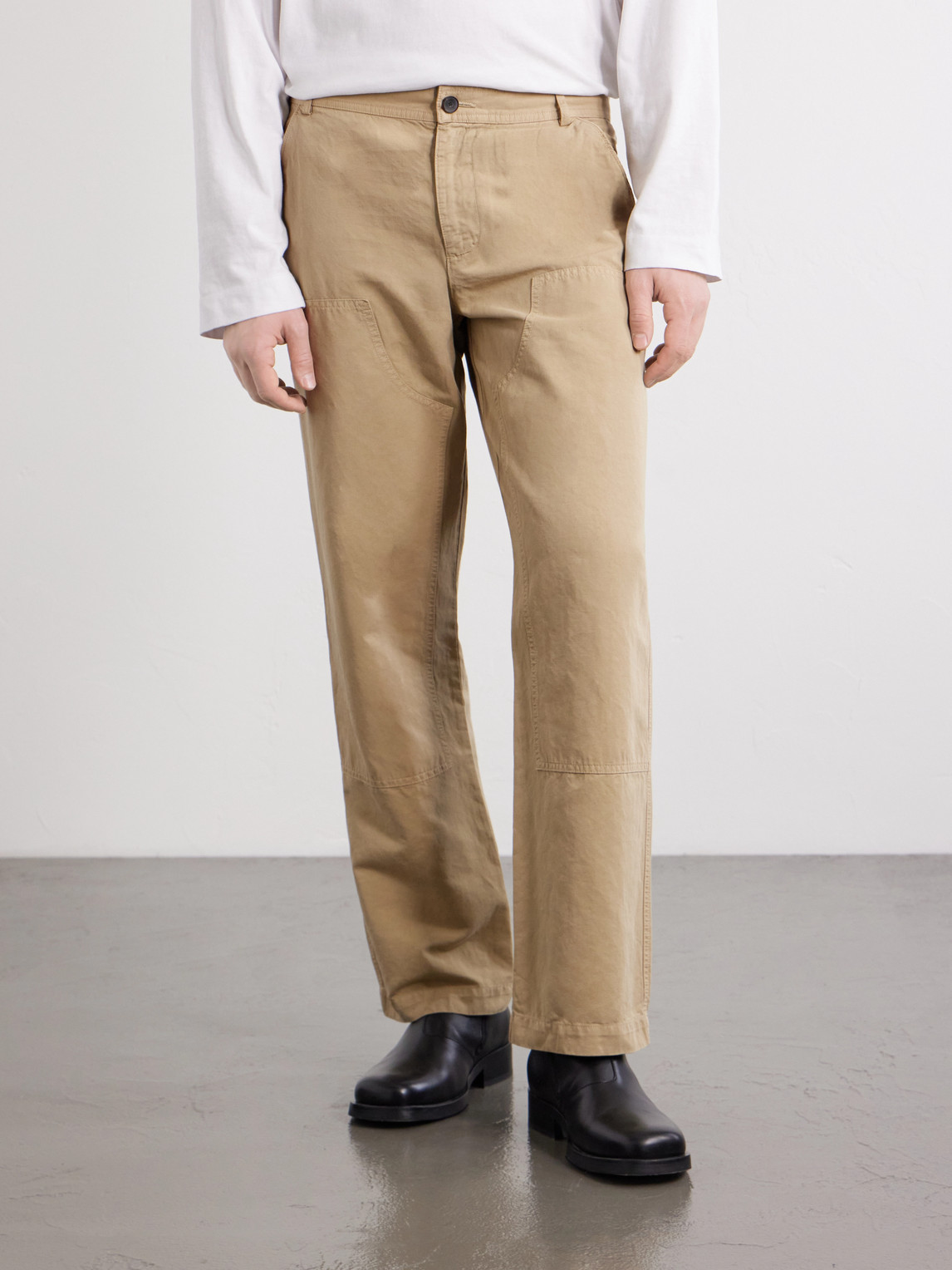 Mr P. - Straight-Leg Cotton And Linen-Blend Trousers
