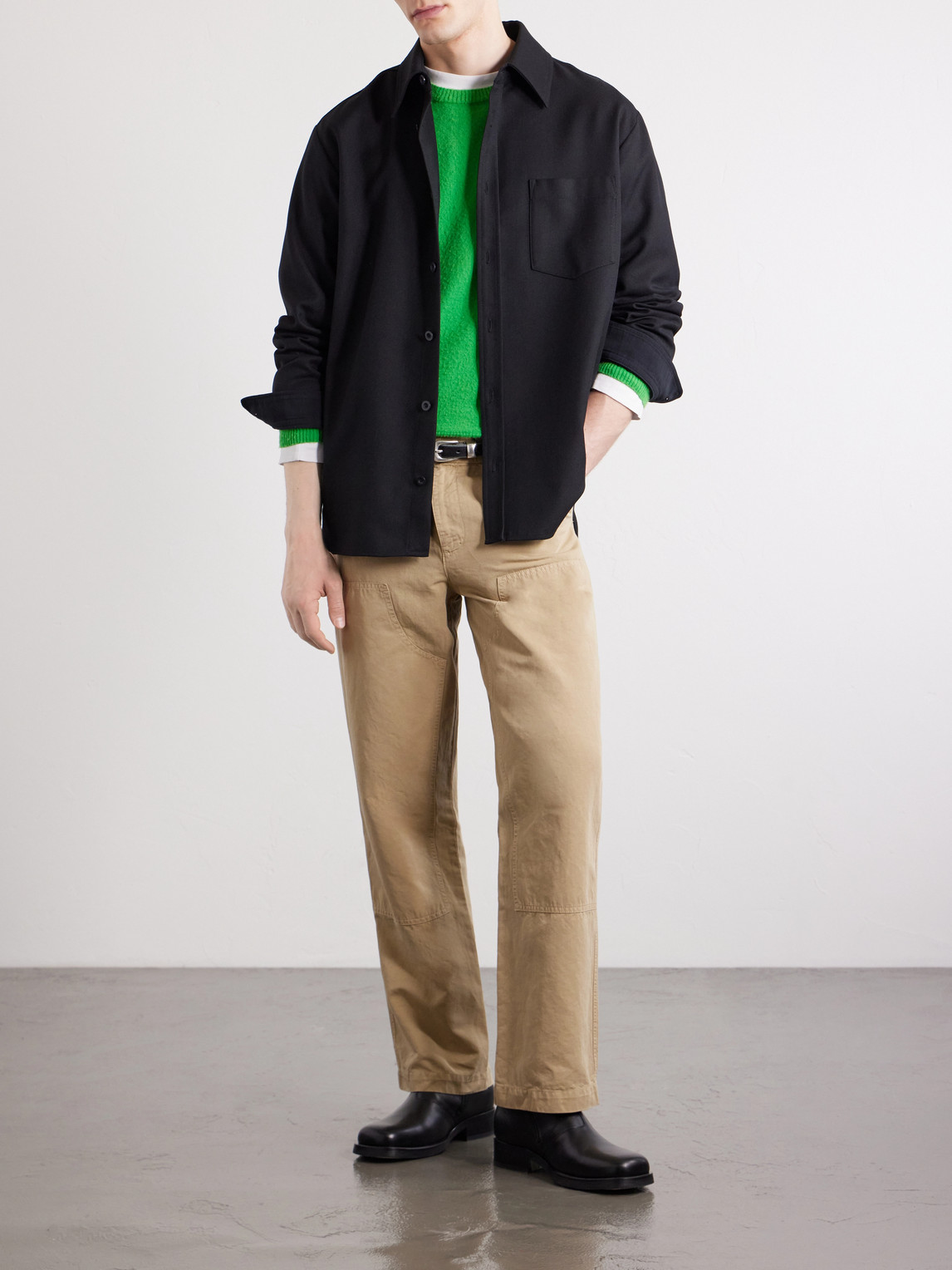 Mr P. - Straight-Leg Cotton And Linen-Blend Trousers