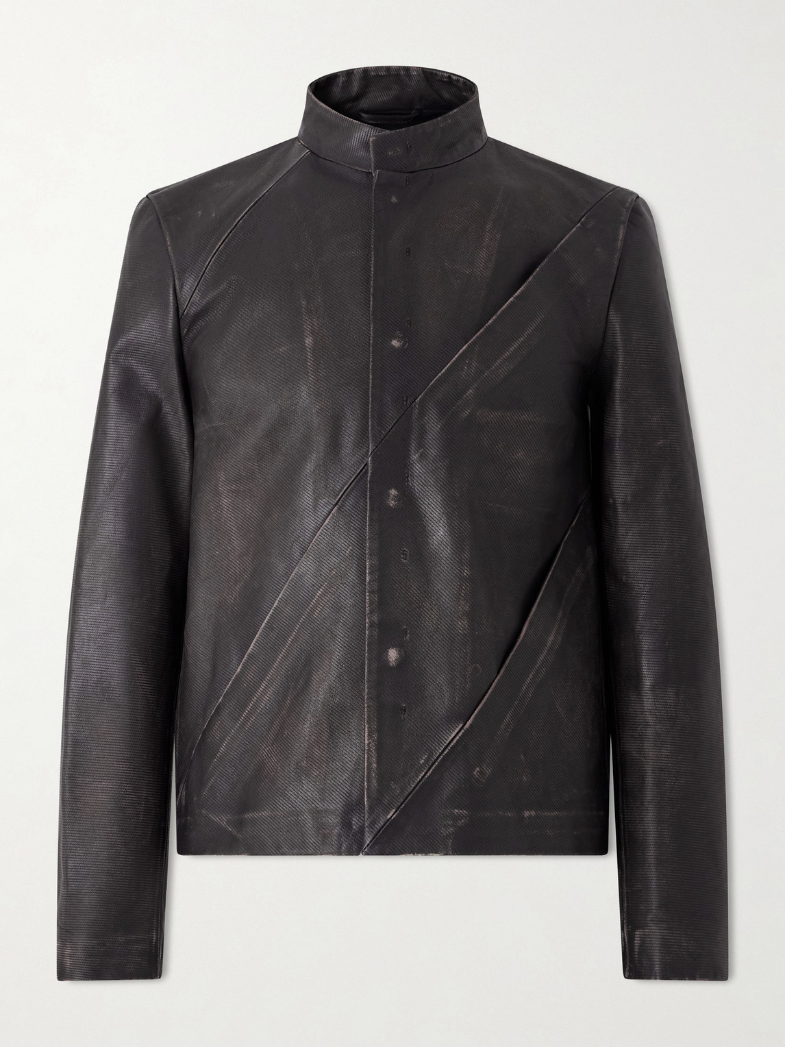 424 Leather Jacket In Black