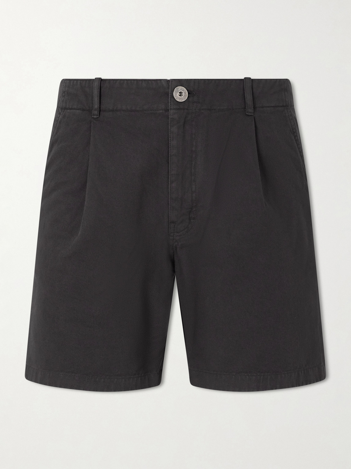 MR P. Wide-Leg Pleated Cotton-Canvas Shorts - Men