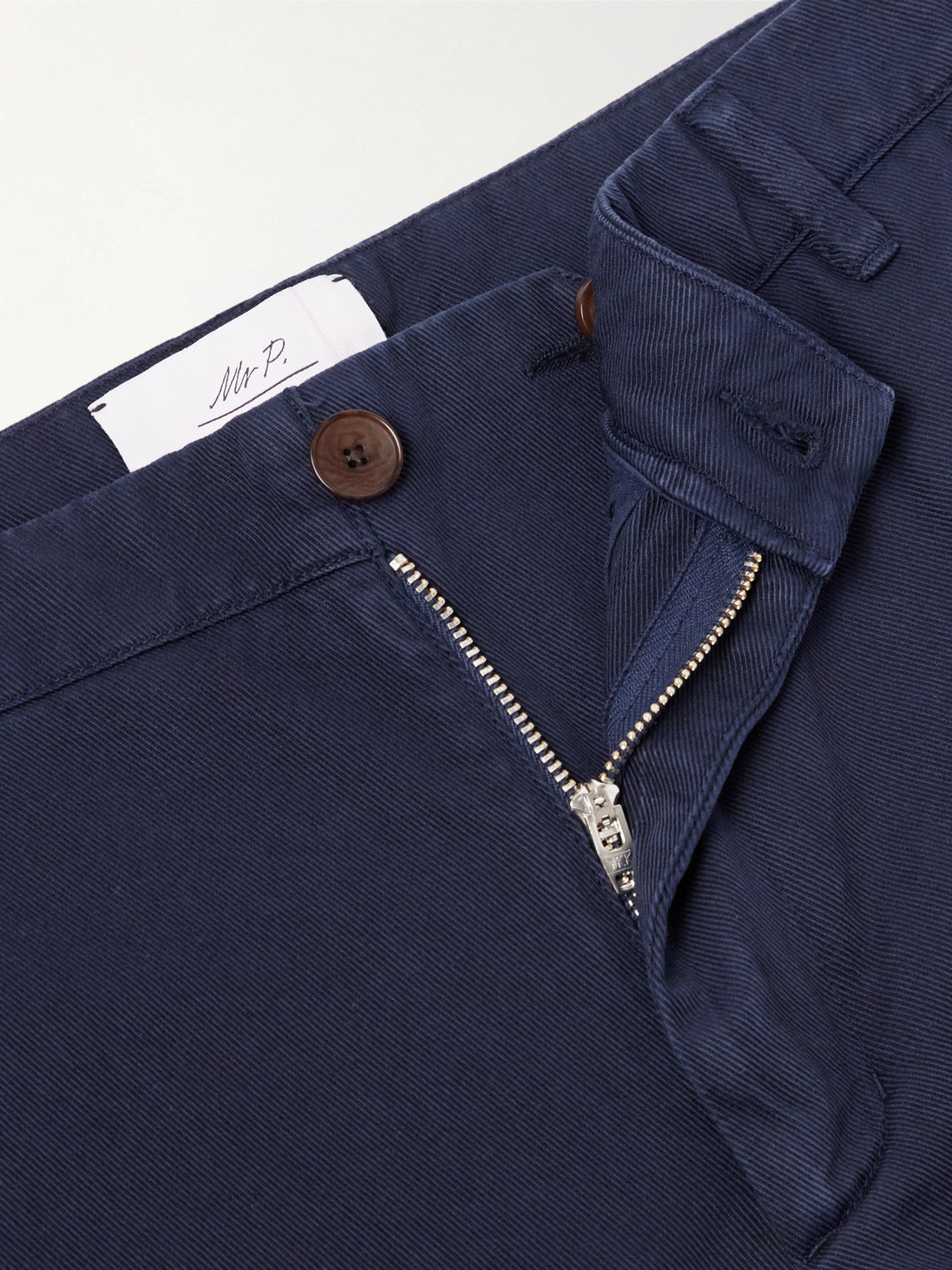 Mr P. - Barrel-Leg Cotton-Twill Trousers