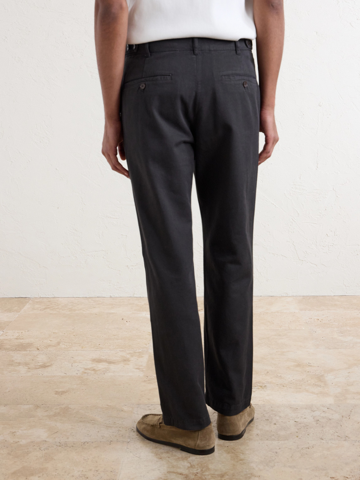 Mr P. - Daniel Tapered Pleated Cotton-Canvas Trousers
