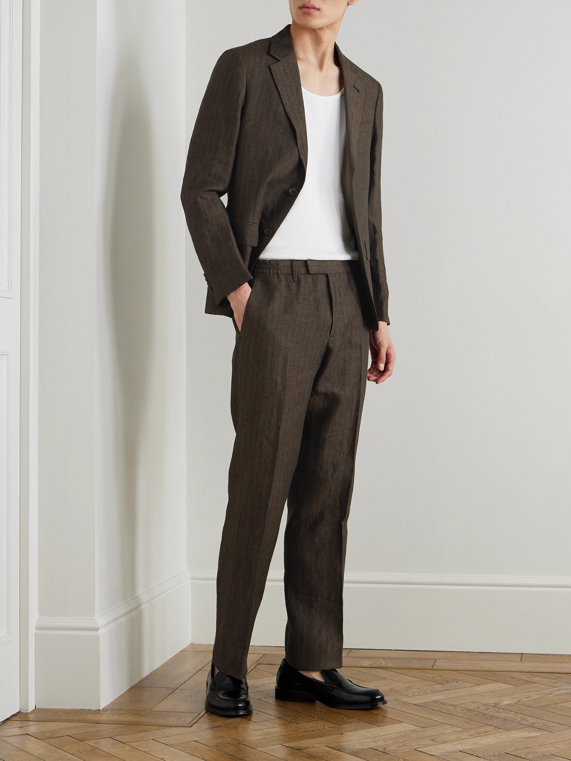 Mr P. - Striped Linen Suit Jacket
