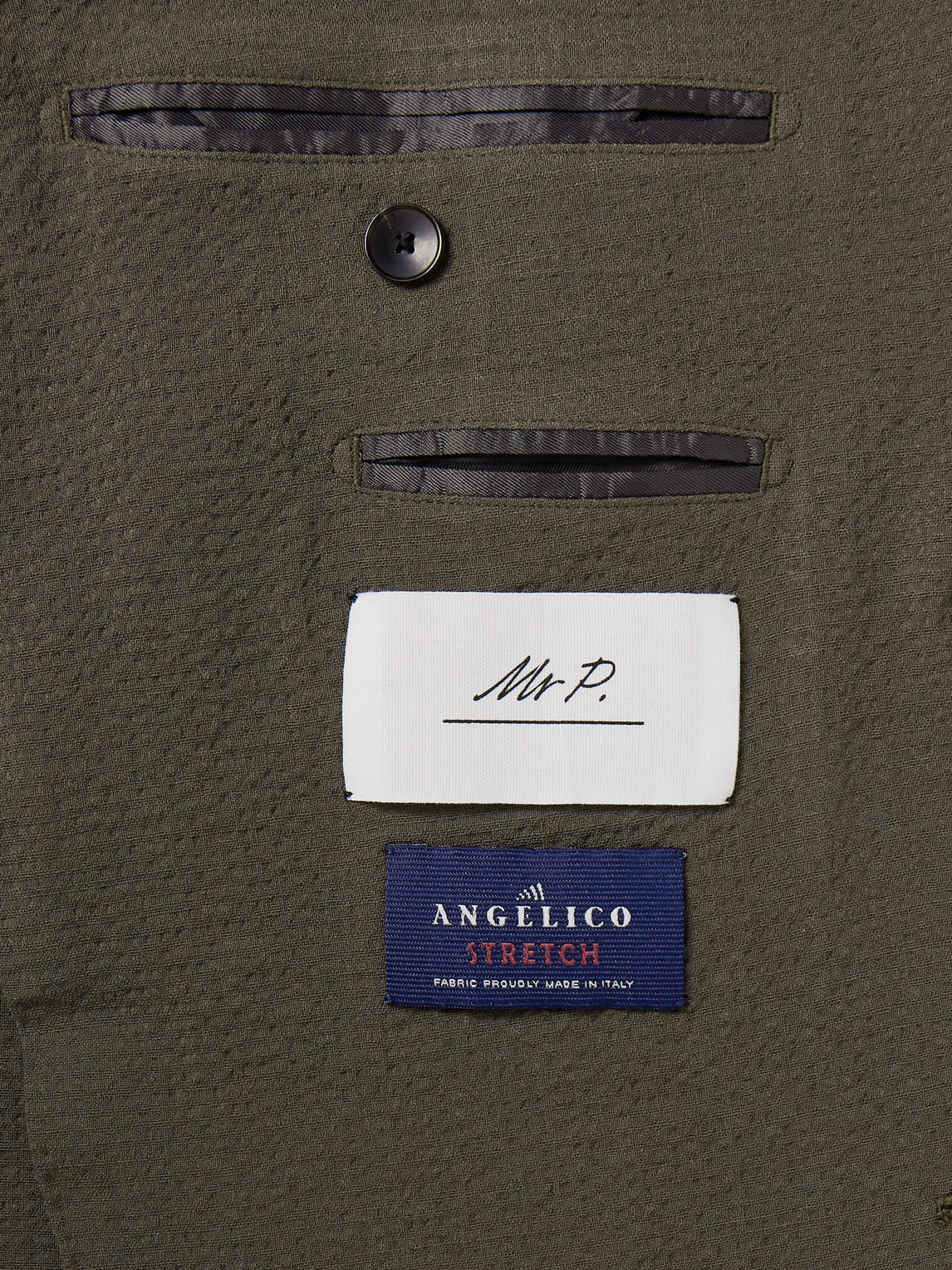 Mr P. - Wool-Blend Seersucker Suit Jacket
