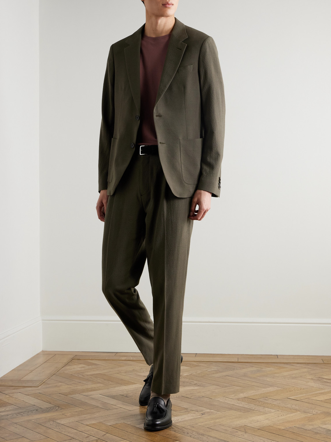 Mr P. - Wool-Blend Seersucker Suit Jacket