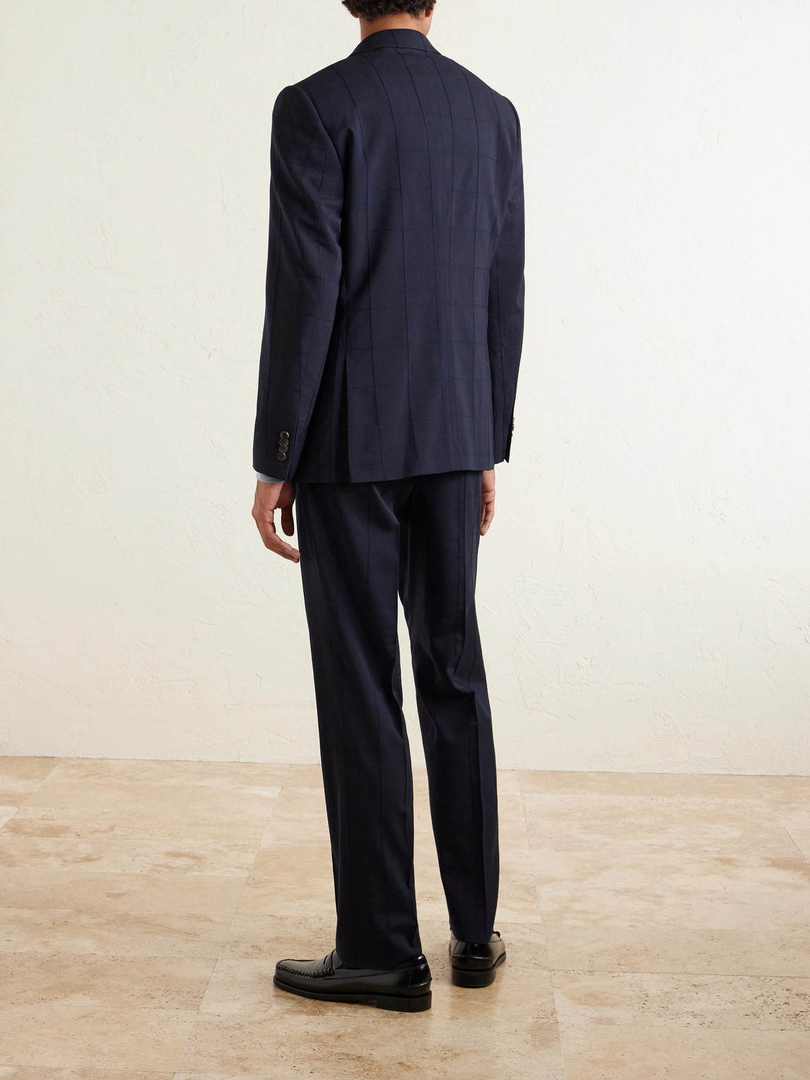 Mr P. - Checked Wool-Blend Suit Jacket