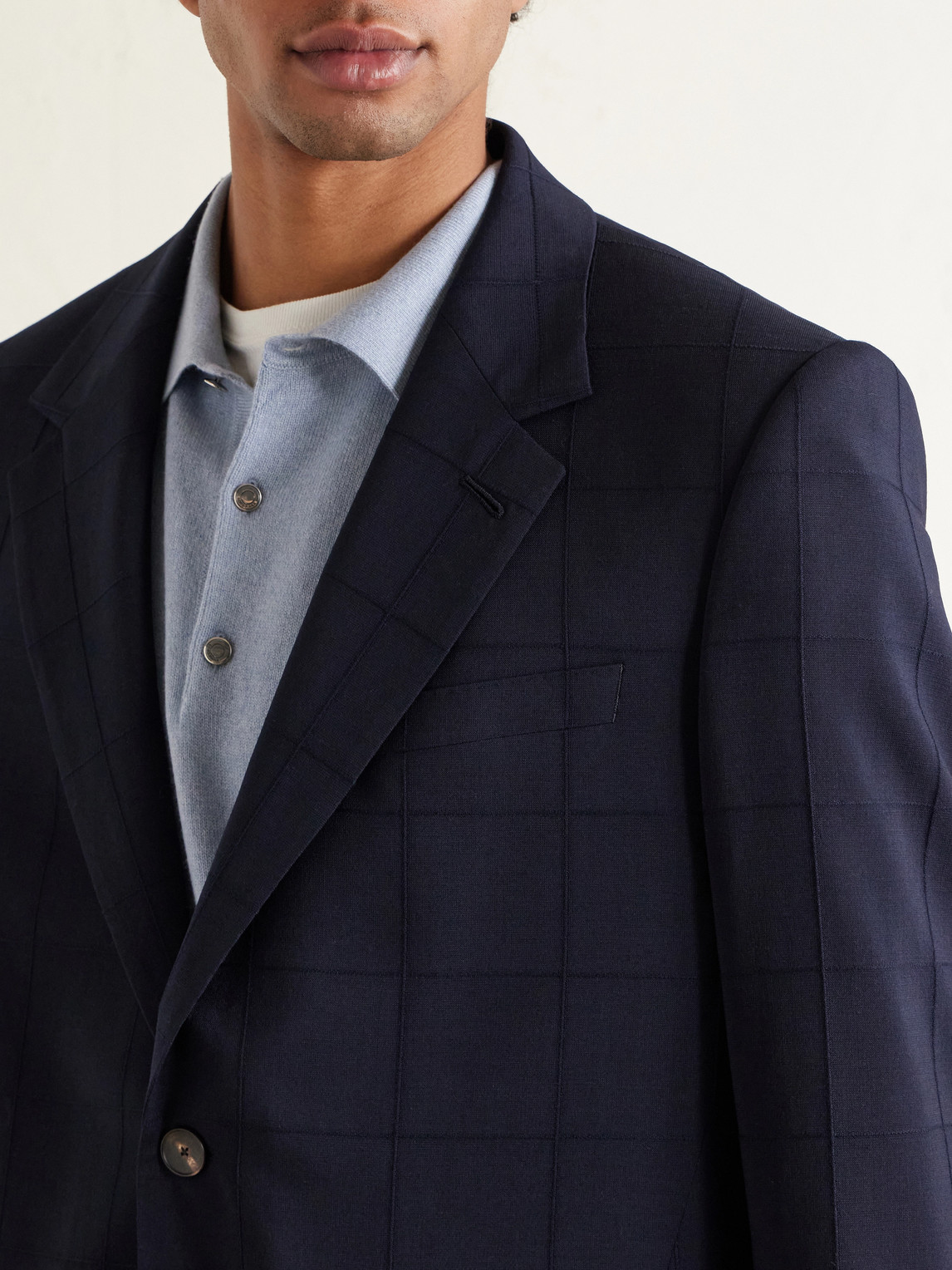 Mr P. - Checked Wool-Blend Suit Jacket