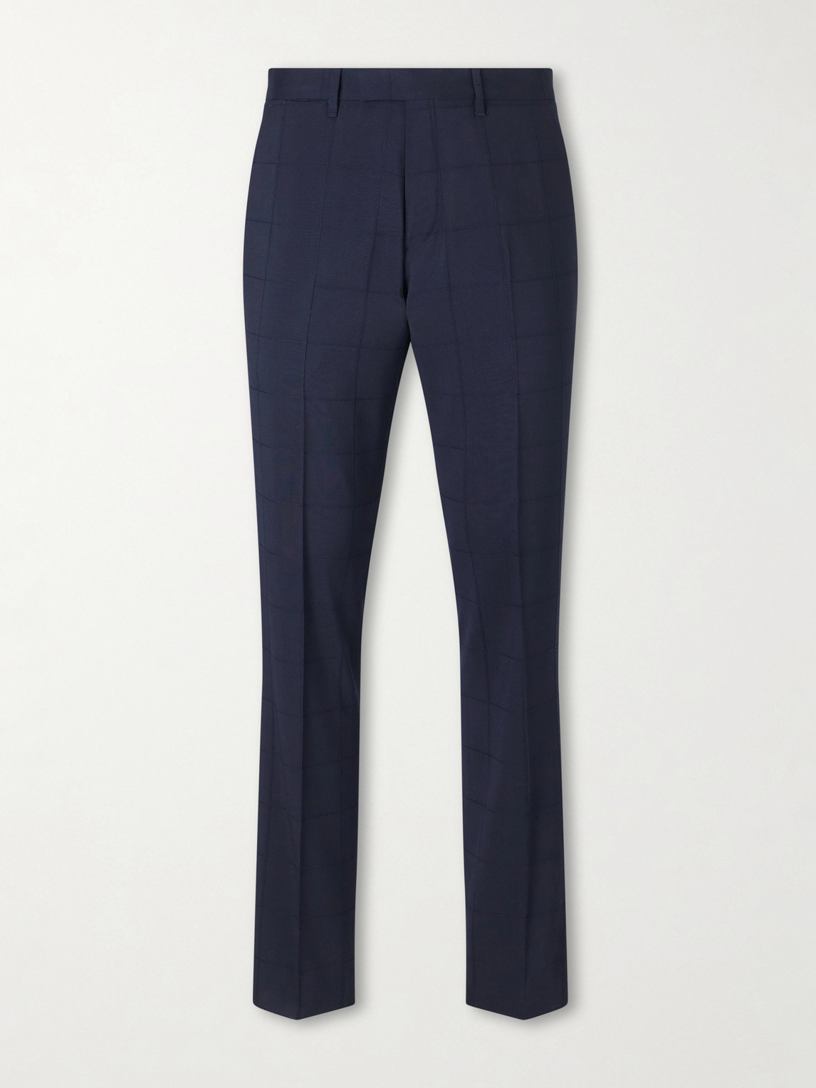 MR P. Straight-Leg Checked Wool-Blend Suit Trousers - Men