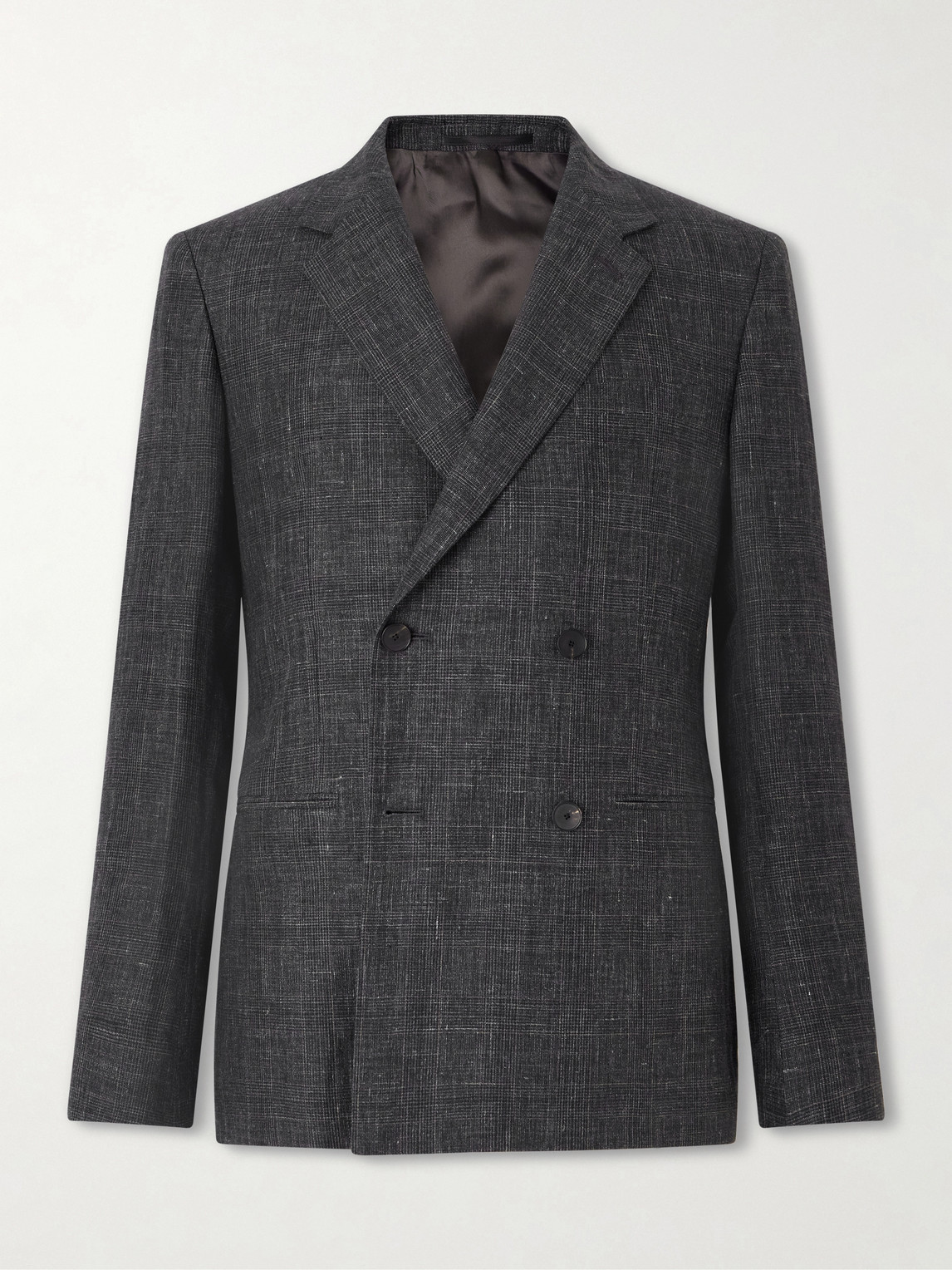 MR P. Delave Linen Check Jacket - Men