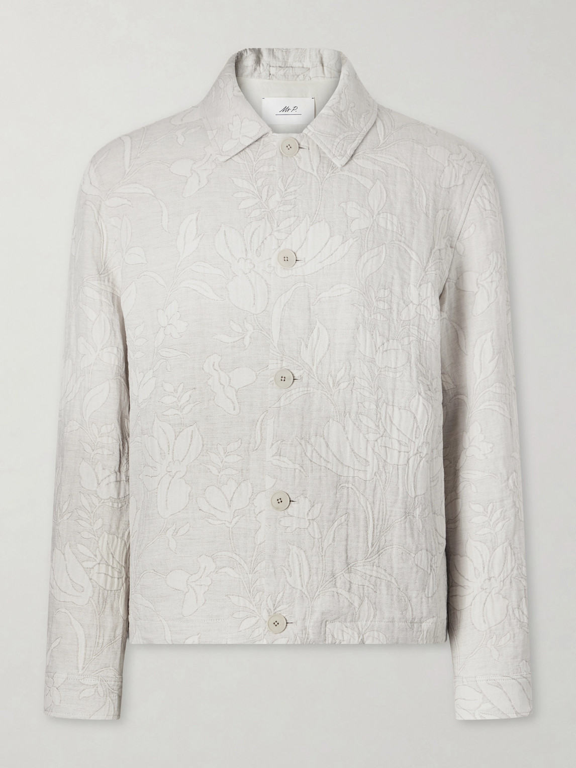 MR P. Cotton and Linen-Blend Jacquard Blouson Jacket - Men