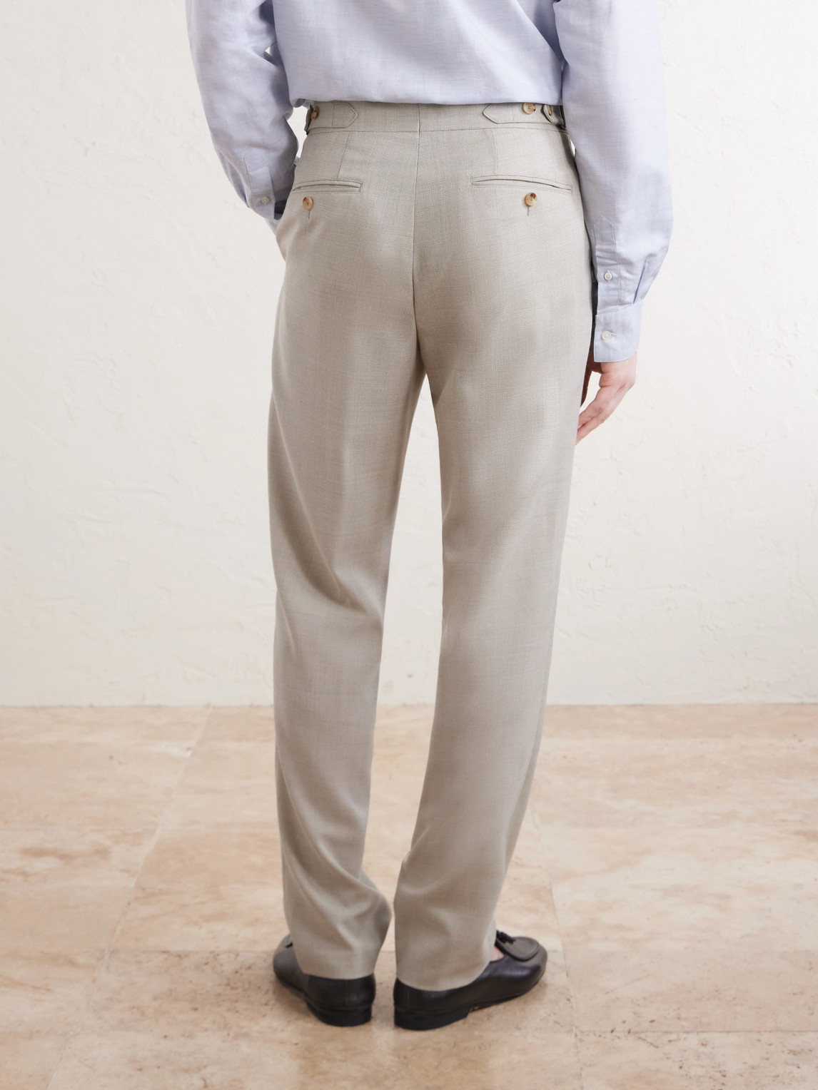  Mr P. - Wool Suit Trousers - Men - Neutrals - 30 