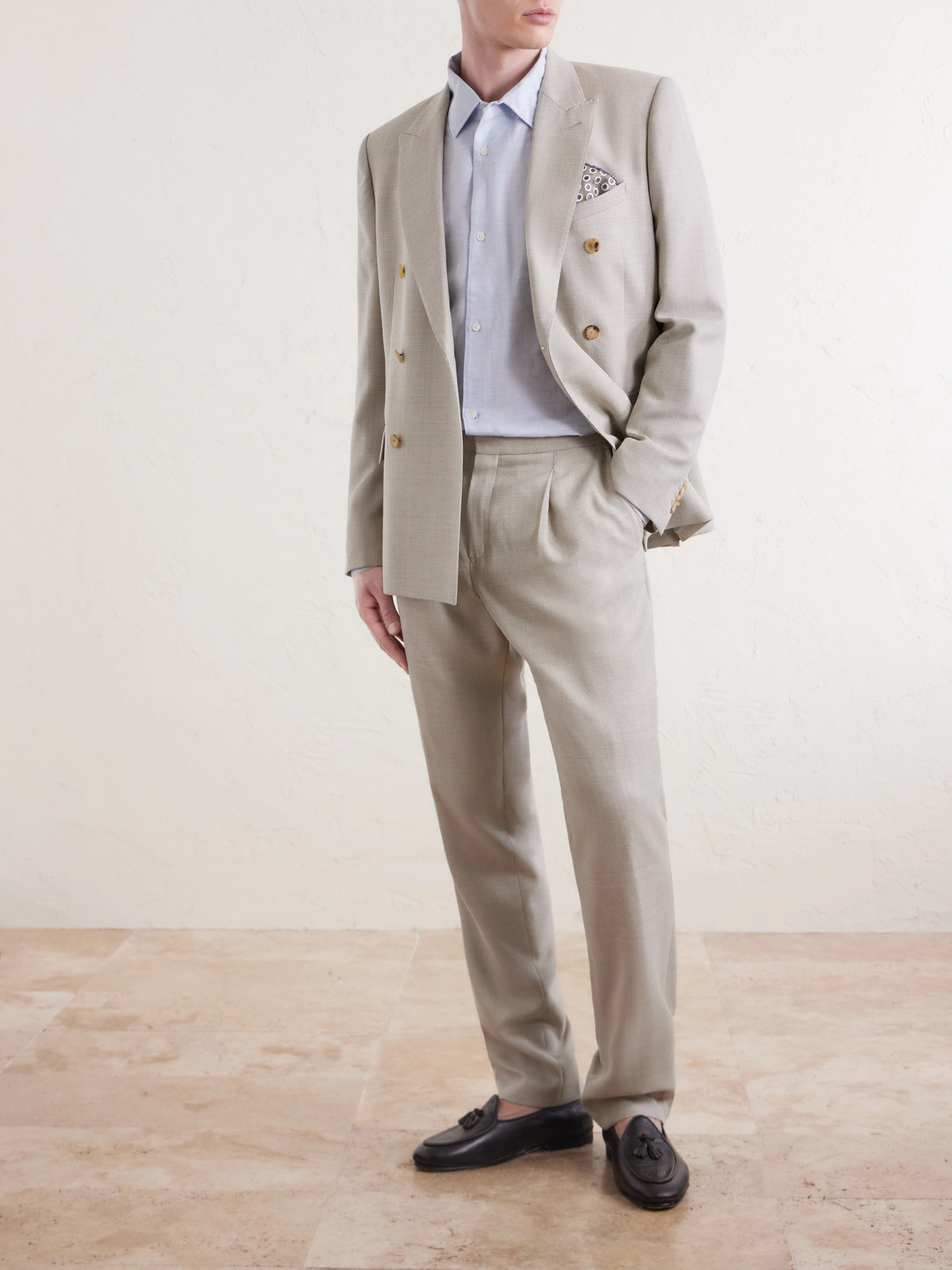 Mr P. - Tapered Wool Suit Trousers