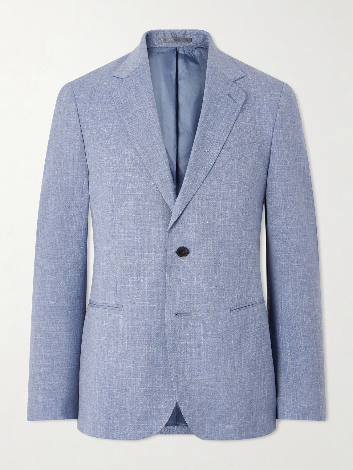 Mr P. - Wool, Silk and Linen-Blend Suit Jacket - Men - Blue - 46