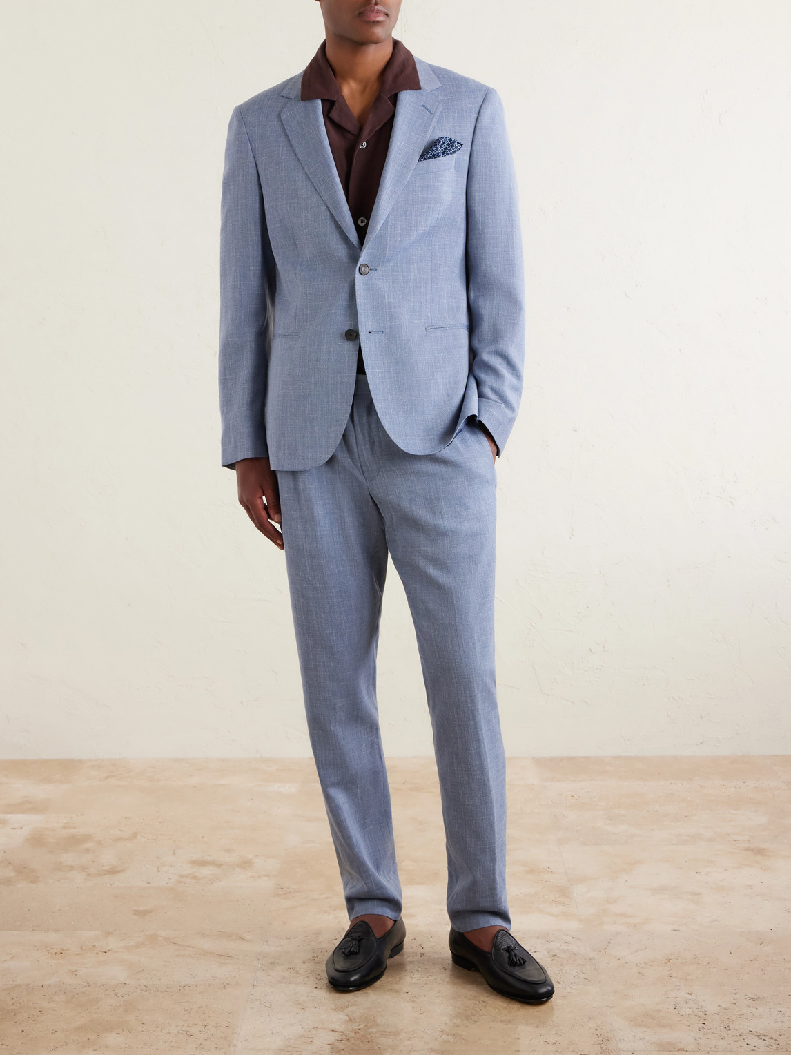Mr P. - Wool, Silk And Linen-Blend Suit Jacket